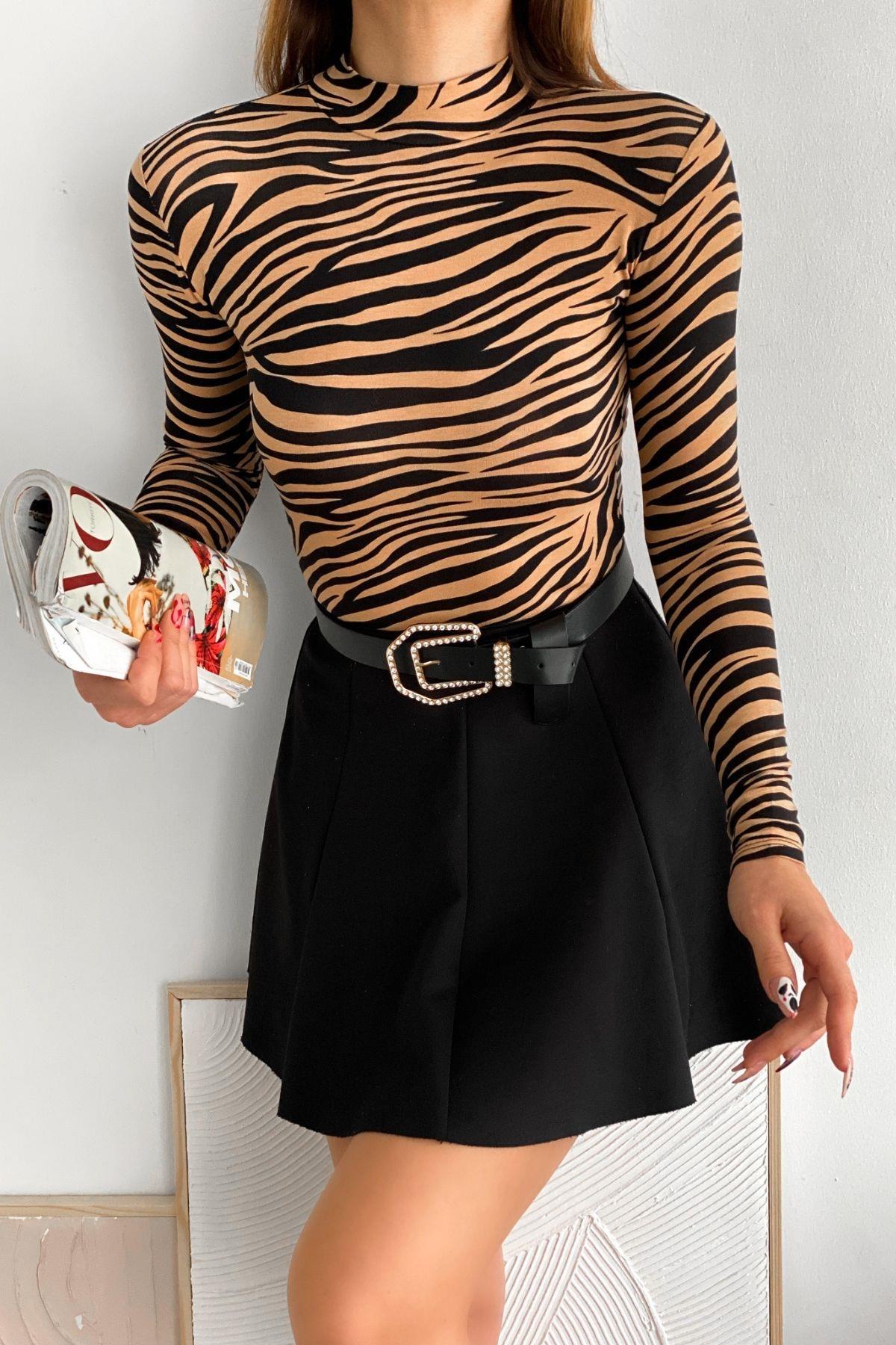 Zebra Desen Body Vizon