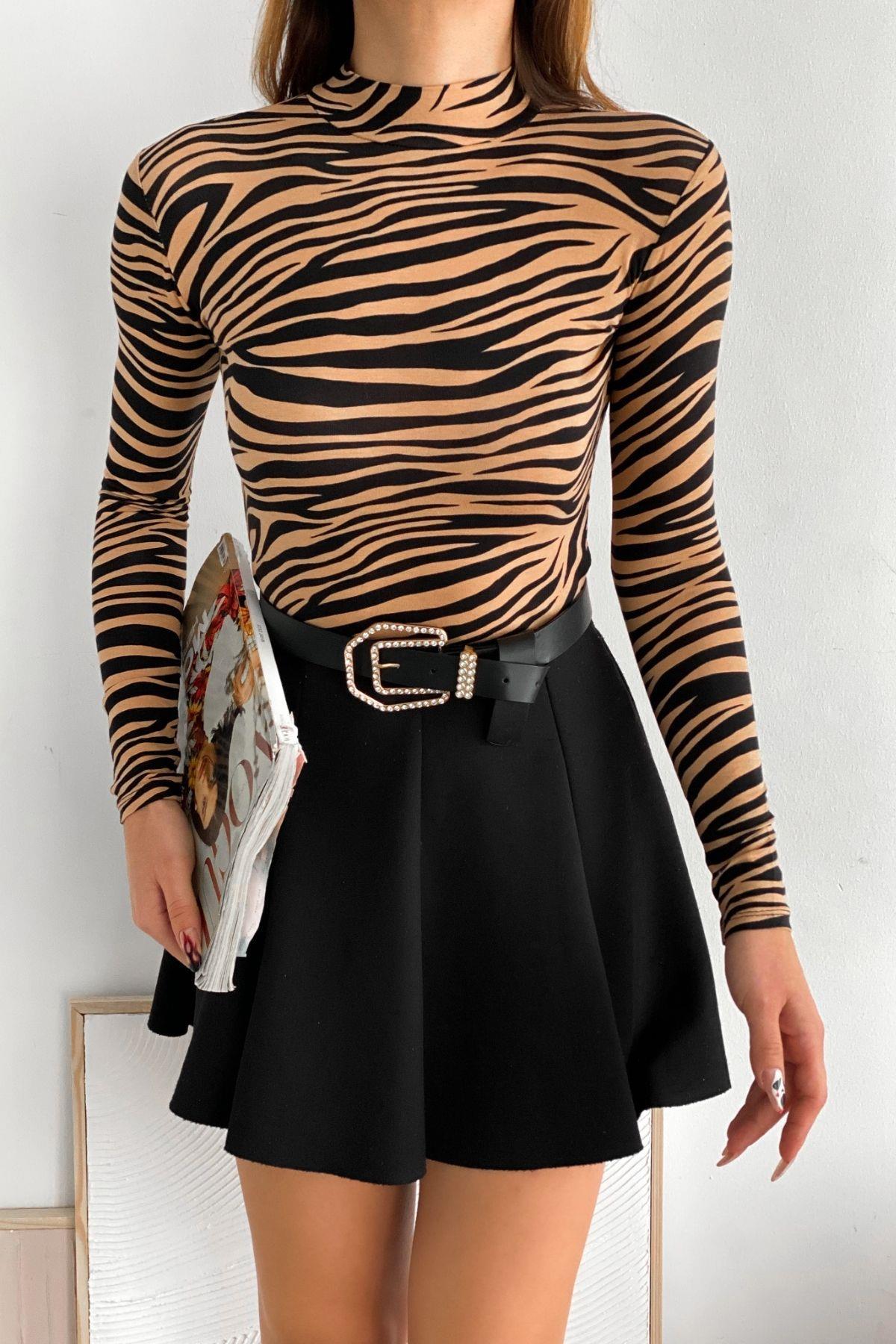 Zebra Desen Body Vizon