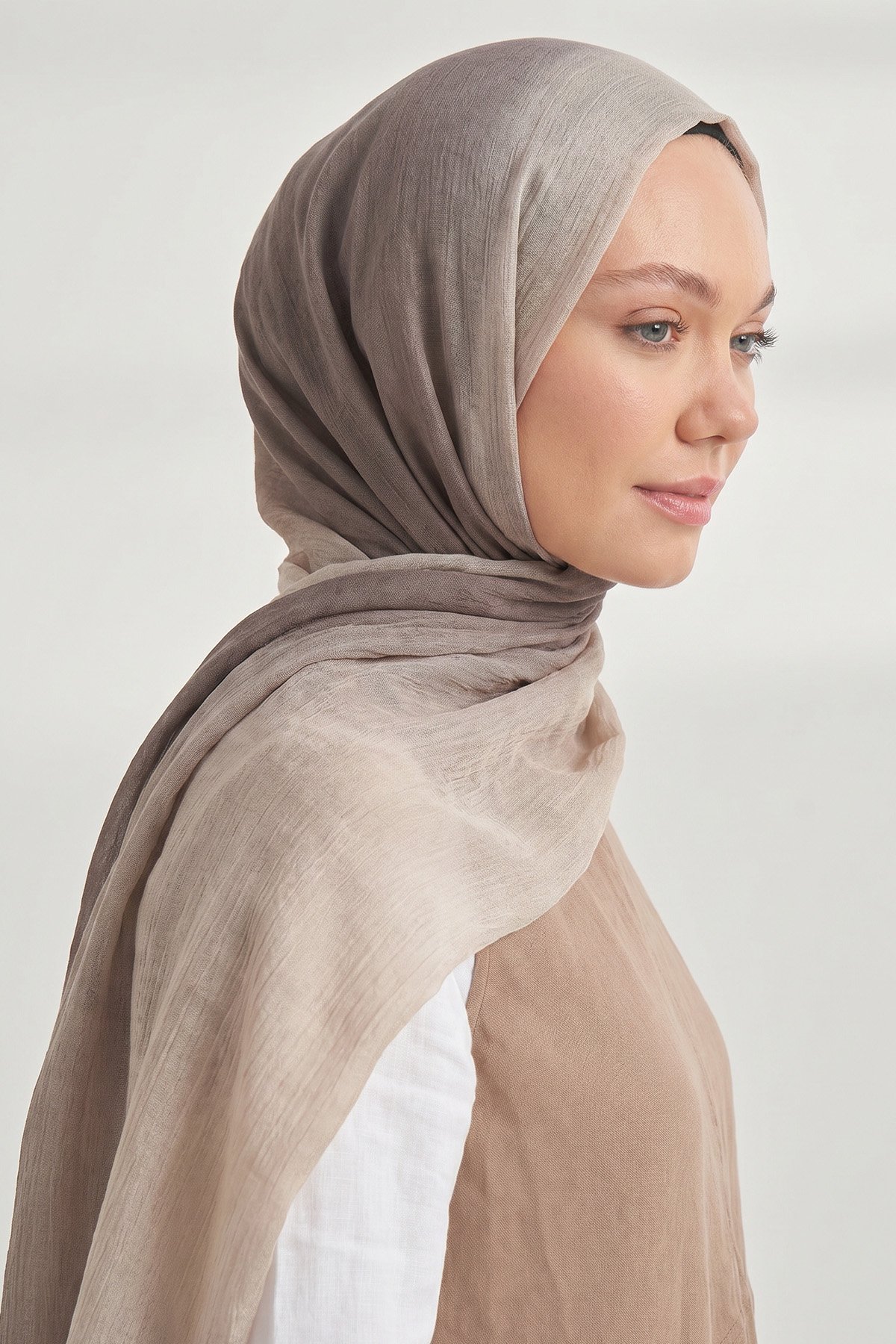  PURE COMFORT VİSKOZ ŞAL - KOYU VİZON-VİZON