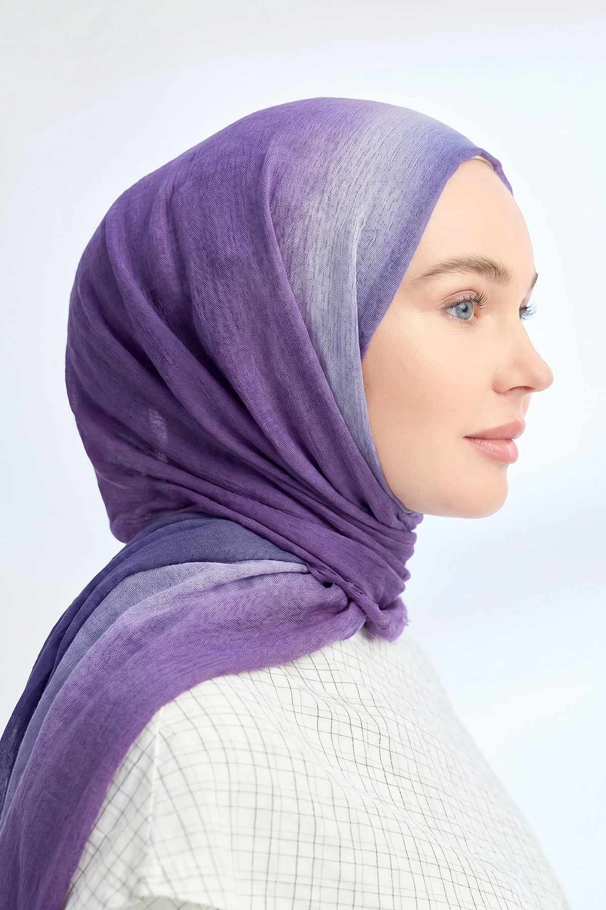  PURE COMFORT VİSKOZ ŞAL - MÜRDÜM-LİLA