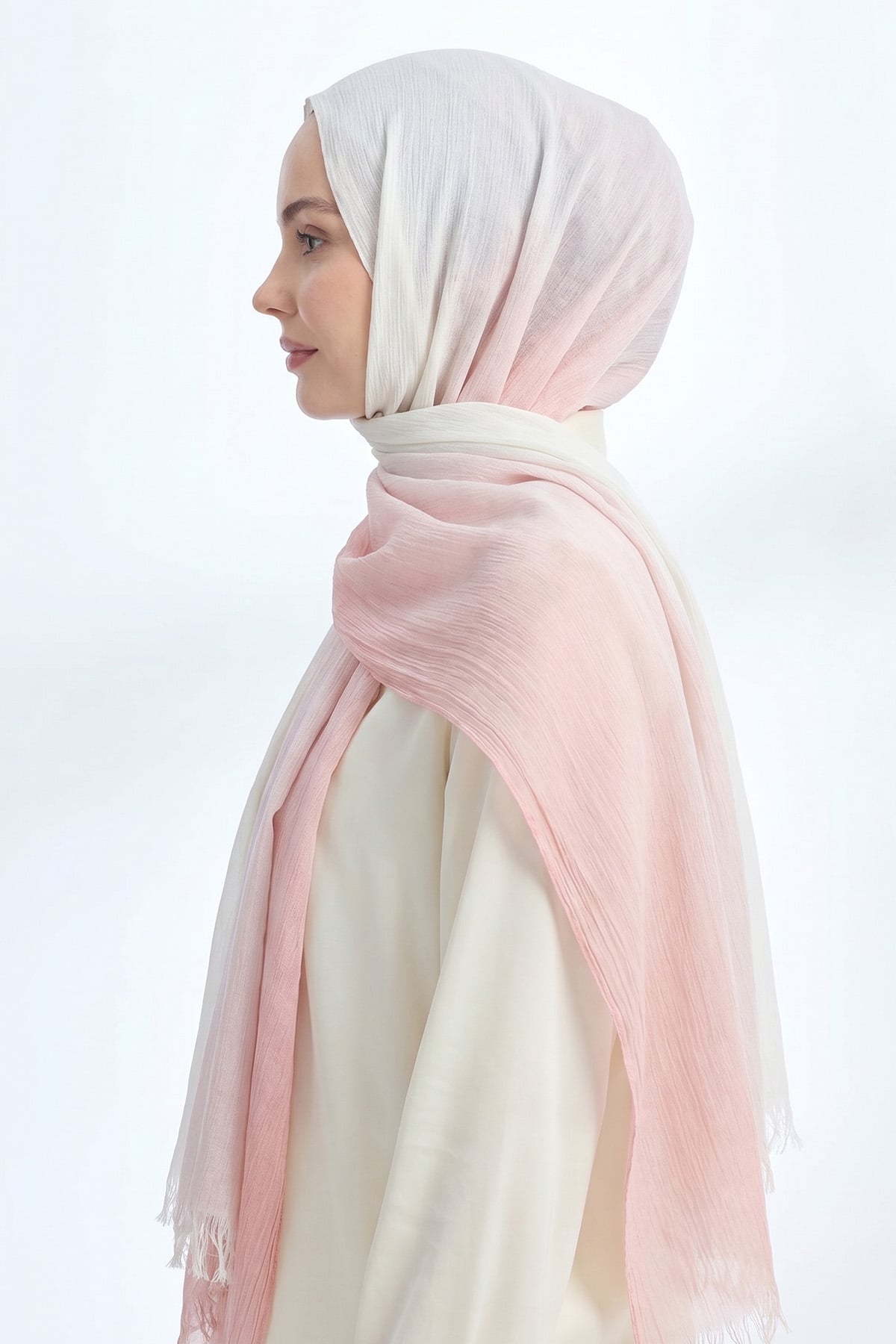  PURE COMFORT VİSKOZ ŞAL - PEACH FUZZ-KREM