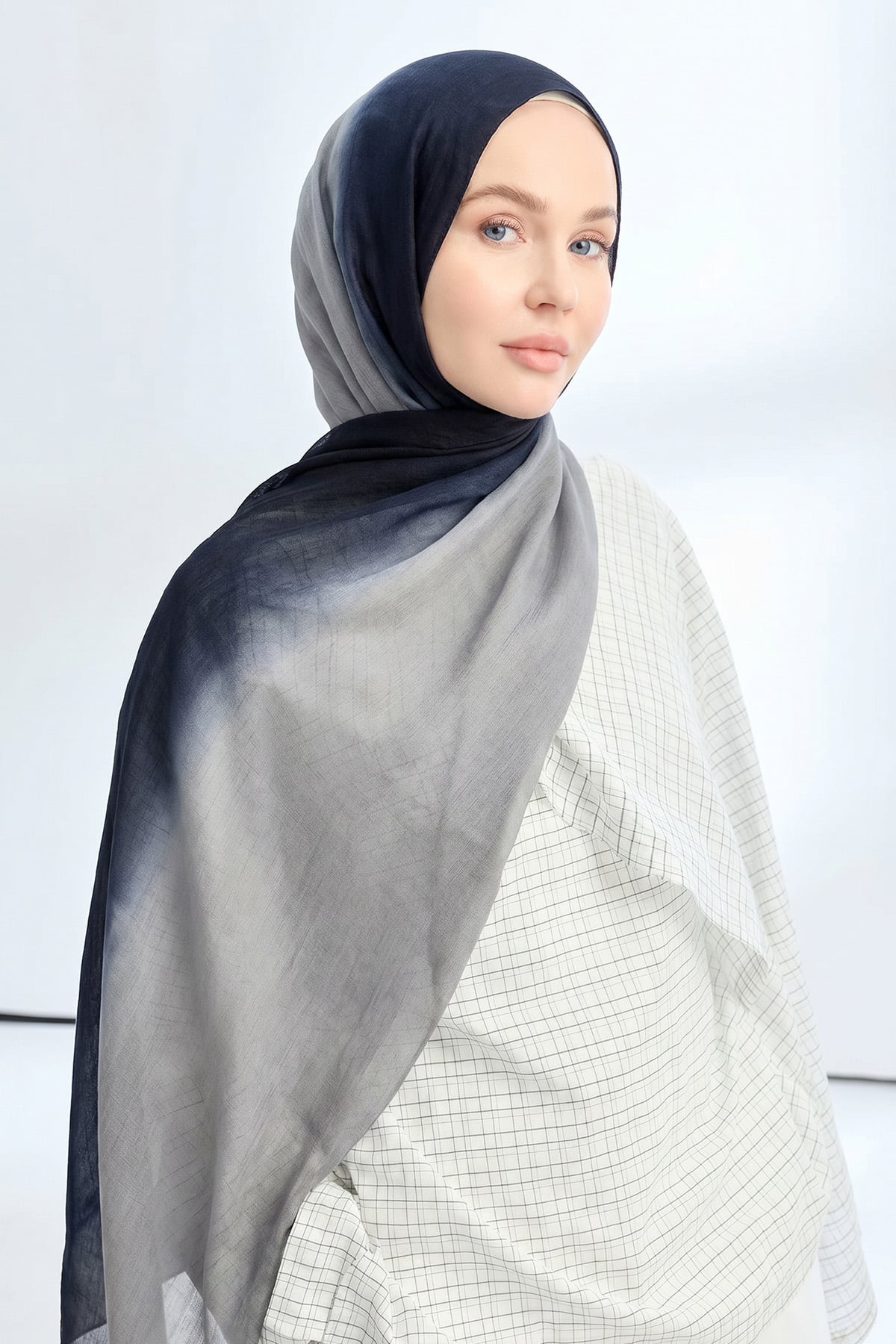  PURE COMFORT VİSKOZ ŞAL - SİYAH-FÜME