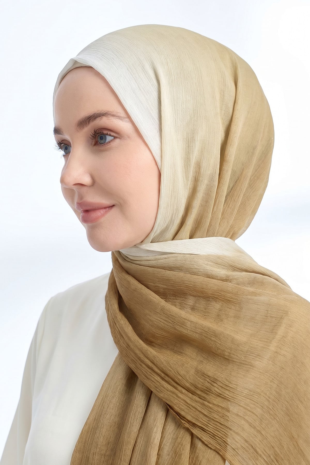  PURE COMFORT VİSKOZ ŞAL - SÜTLÜ KAHVE-KREM