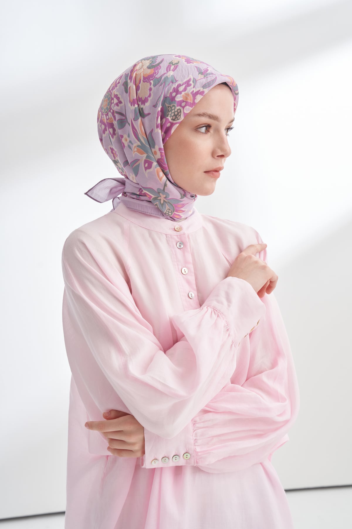 ANATOLIAN BLOOM DESEN THE TENCEL EDIT EŞARP - LEYLAK