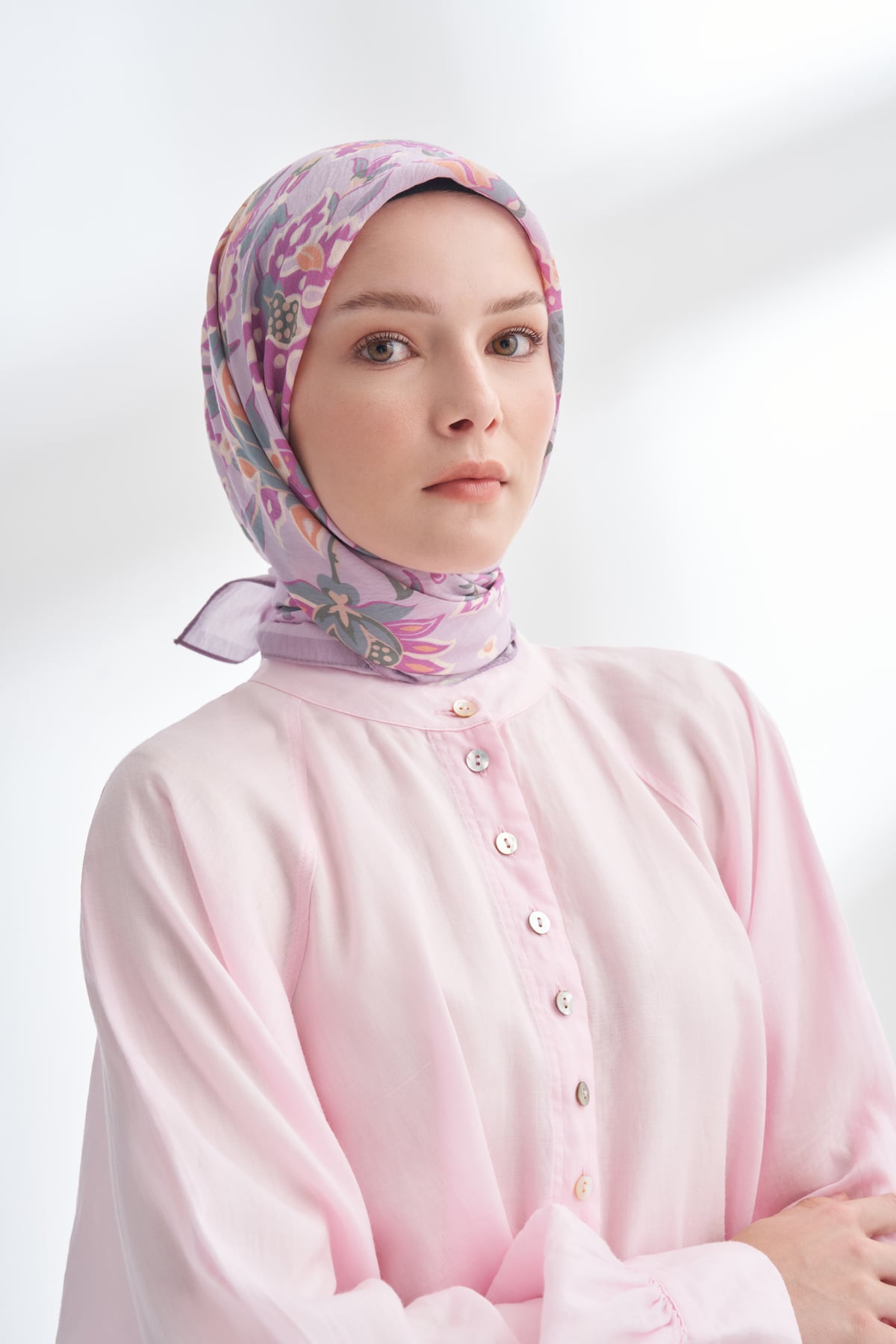 ANATOLIAN BLOOM DESEN THE TENCEL EDIT EŞARP - LEYLAK