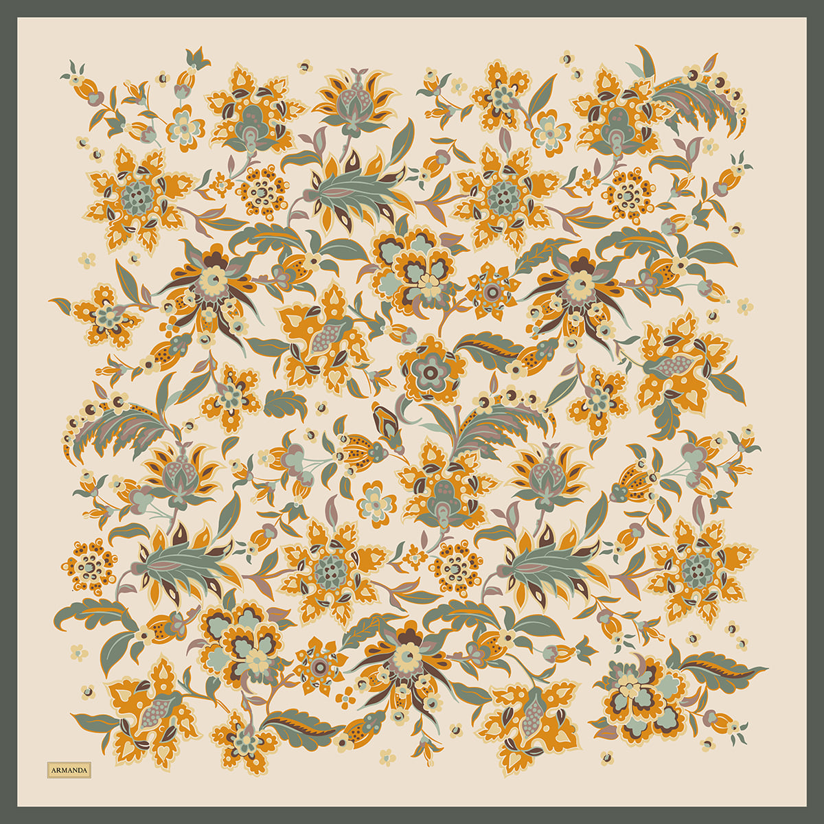 ANATOLIAN BLOOM DESEN THE TENCEL EDIT EŞARP - KETEN - BEJ