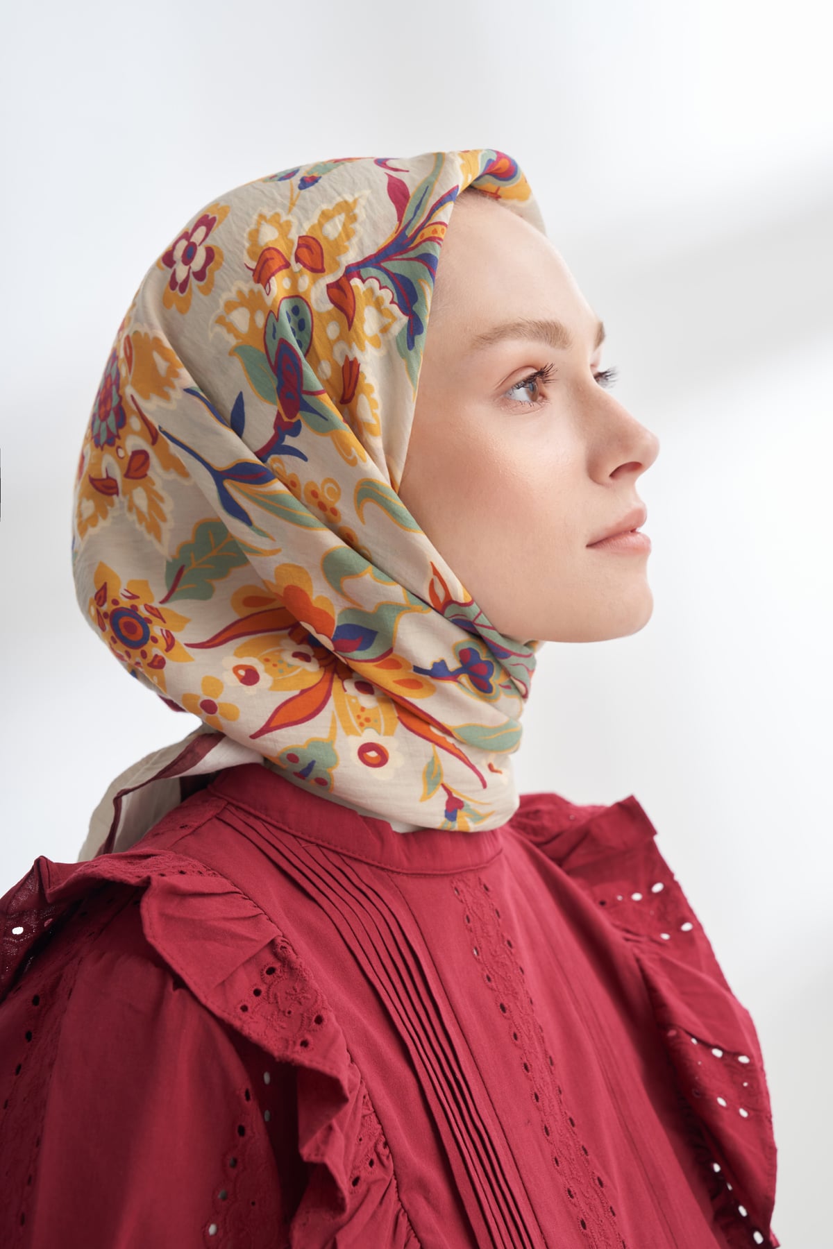 ANATOLIAN BLOOM DESEN THE TENCEL EDIT EŞARP - TAŞ - BORDO