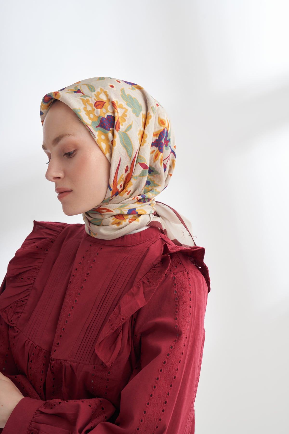 ANATOLIAN BLOOM DESEN THE TENCEL EDIT EŞARP - TAŞ - BORDO