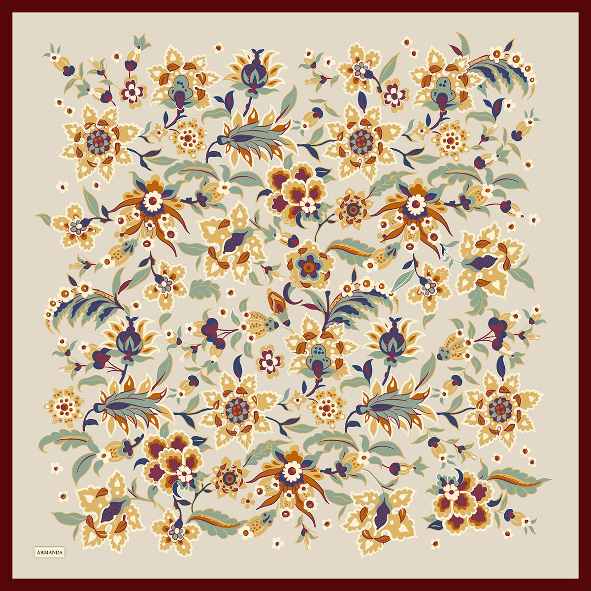 ANATOLIAN BLOOM DESEN THE TENCEL EDIT EŞARP - TAŞ - BORDO