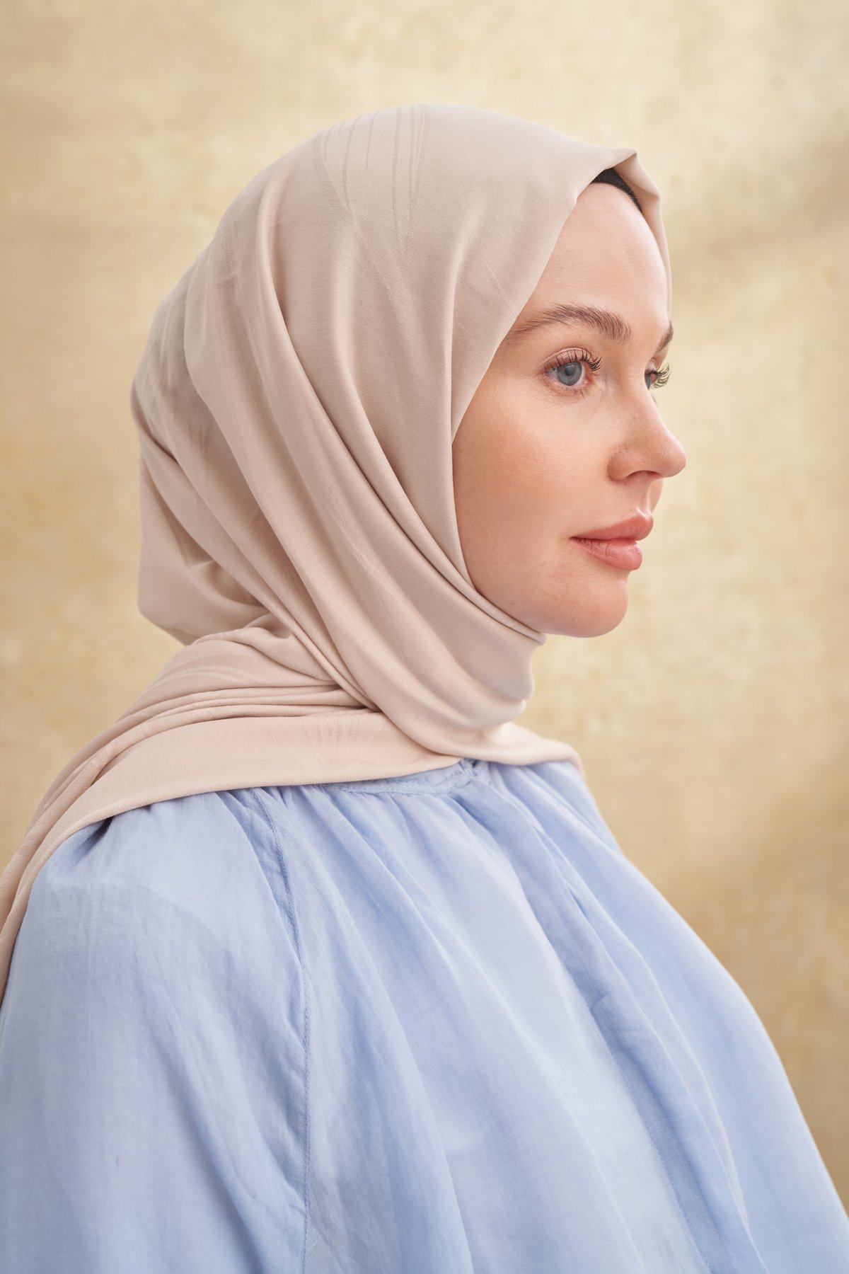 BAMBU FELORE DESEN ŞAL - BEJ