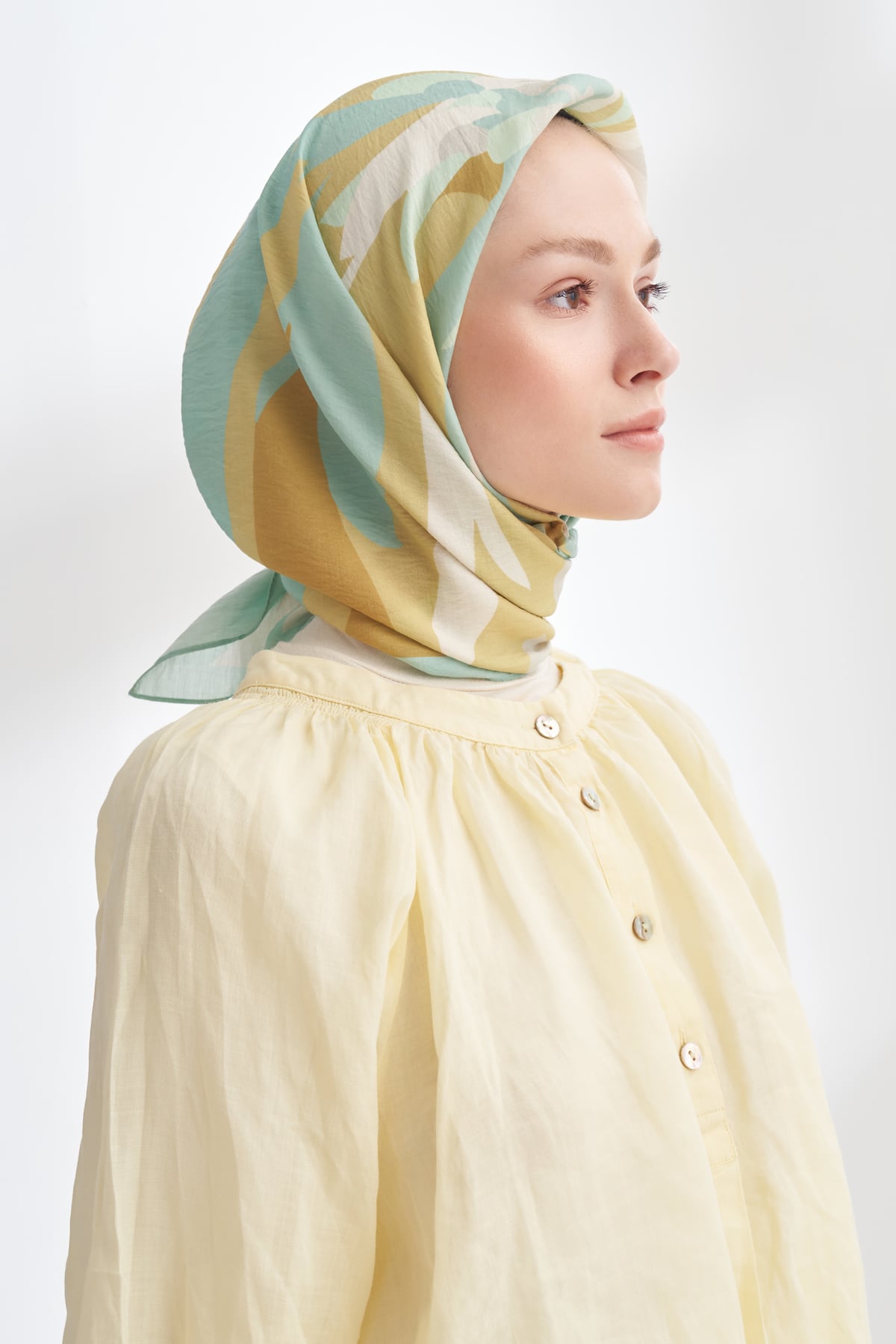BLOOM FLOW DESEN THE TENCEL EDIT EŞARP - MİNT