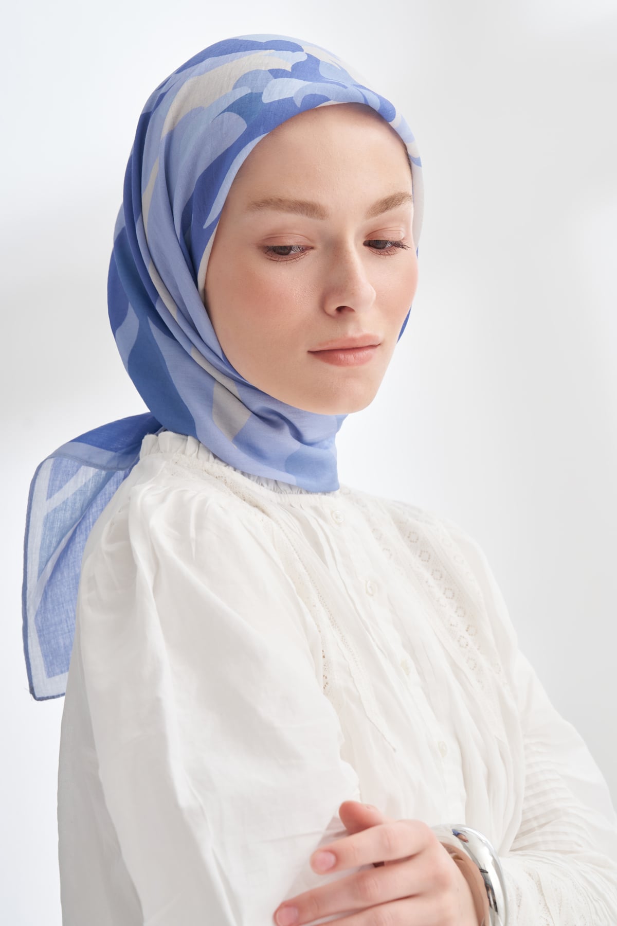 BLOOM FLOW DESEN THE TENCEL EDIT EŞARP - LİLA