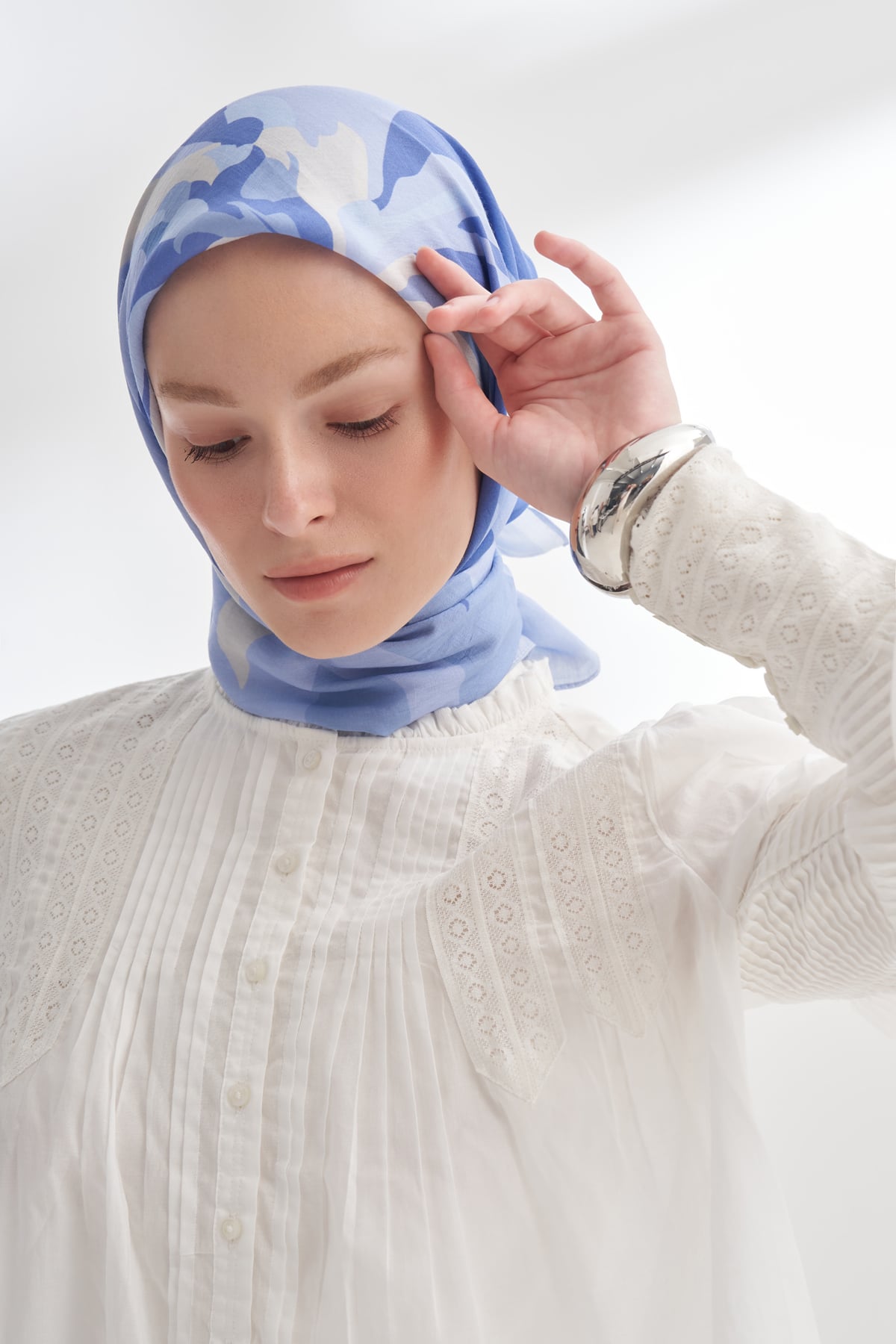 BLOOM FLOW DESEN THE TENCEL EDIT EŞARP - LİLA