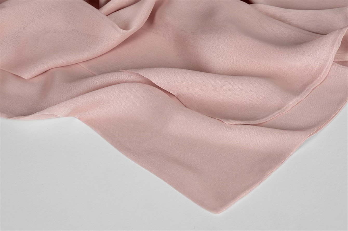 ÇİFT KAT JANJAN ŞAL - SOFT PUDRA