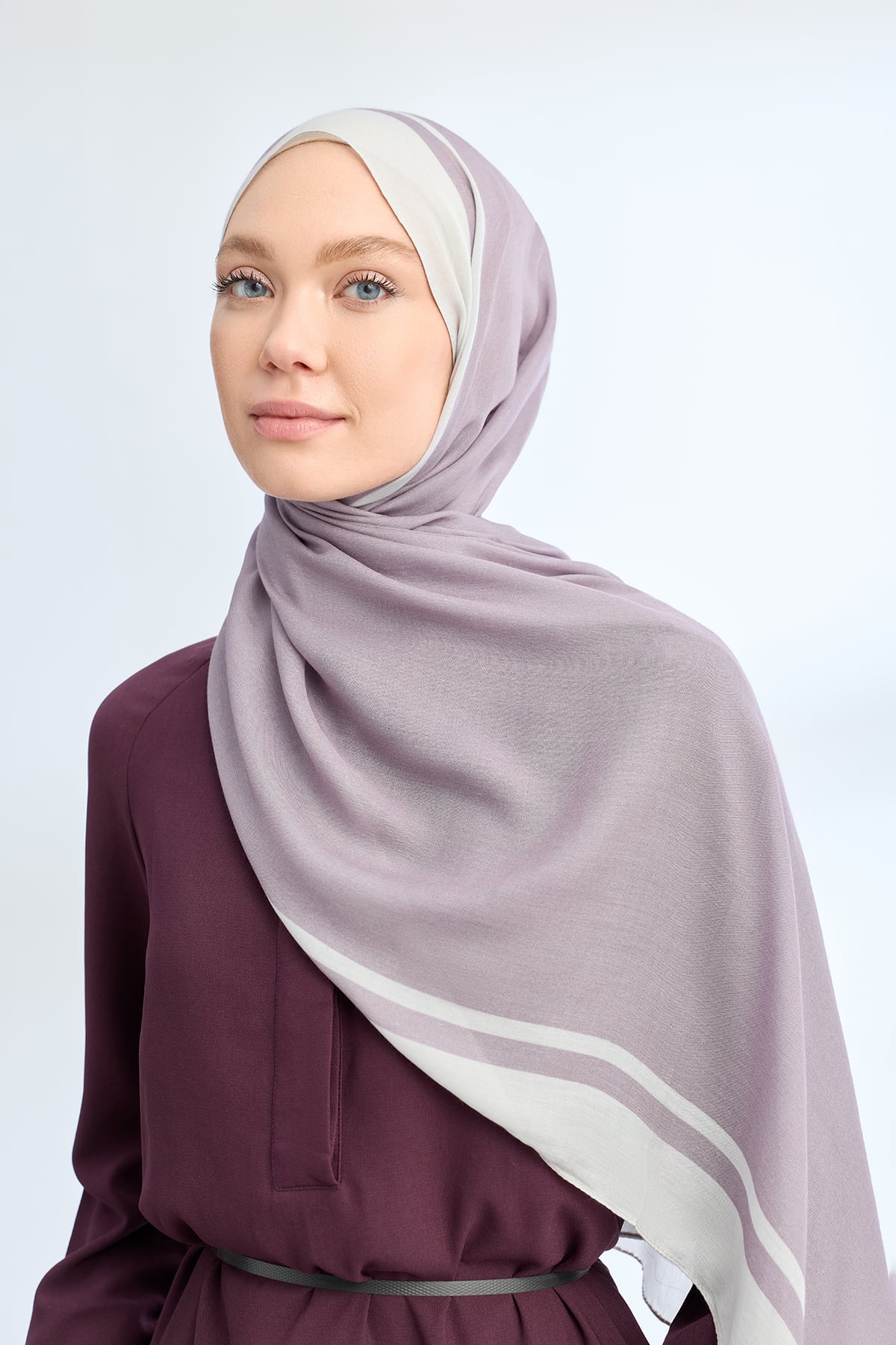 ELEGANT HARMONY FRAME DESEN ŞAL - LAVANTA