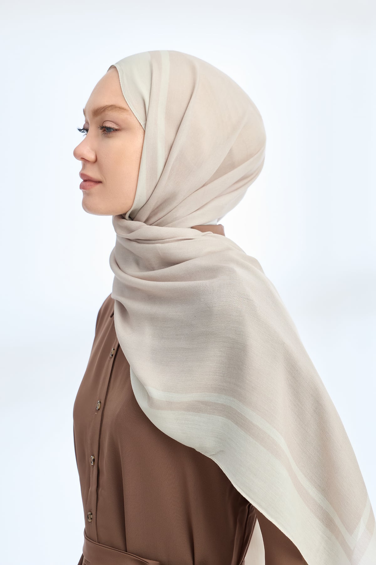 ELEGANT HARMONY FRAME DESEN ŞAL - STONE