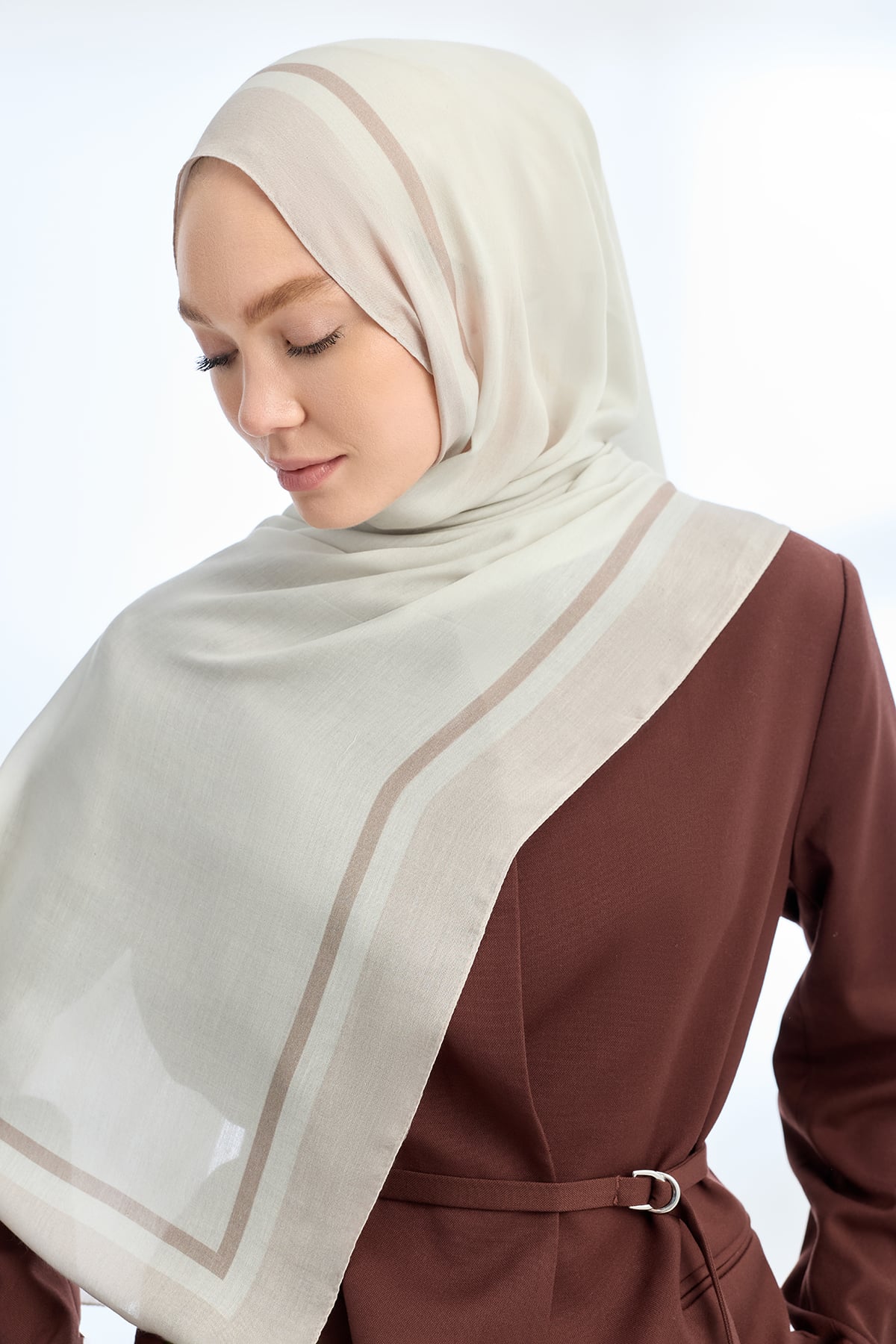 ELEGANT HARMONY FRAME DESEN ŞAL - TAŞ