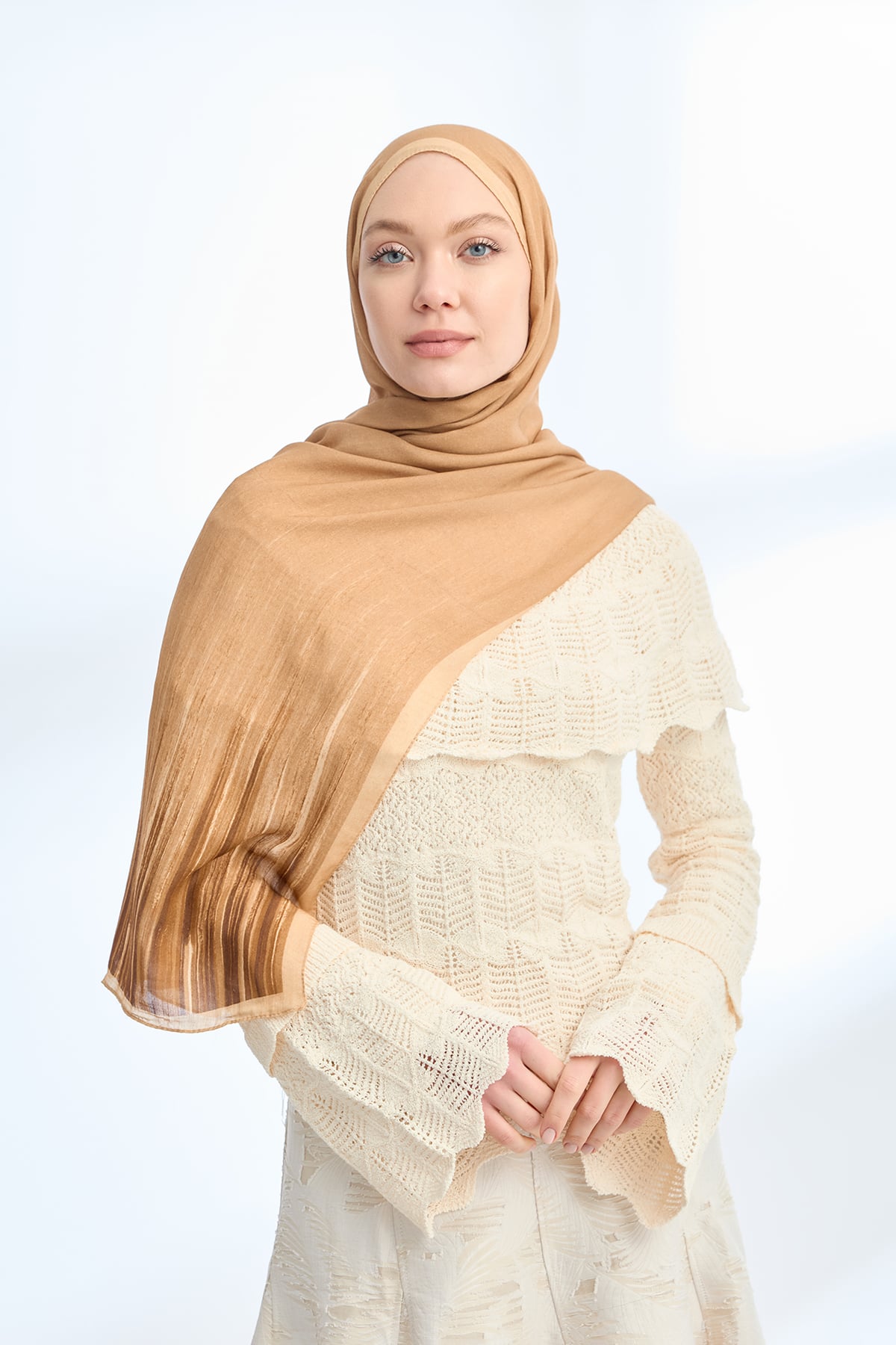 ELEGANT HARMONY LINORA DESEN ŞAL  - DEVE TÜYÜ