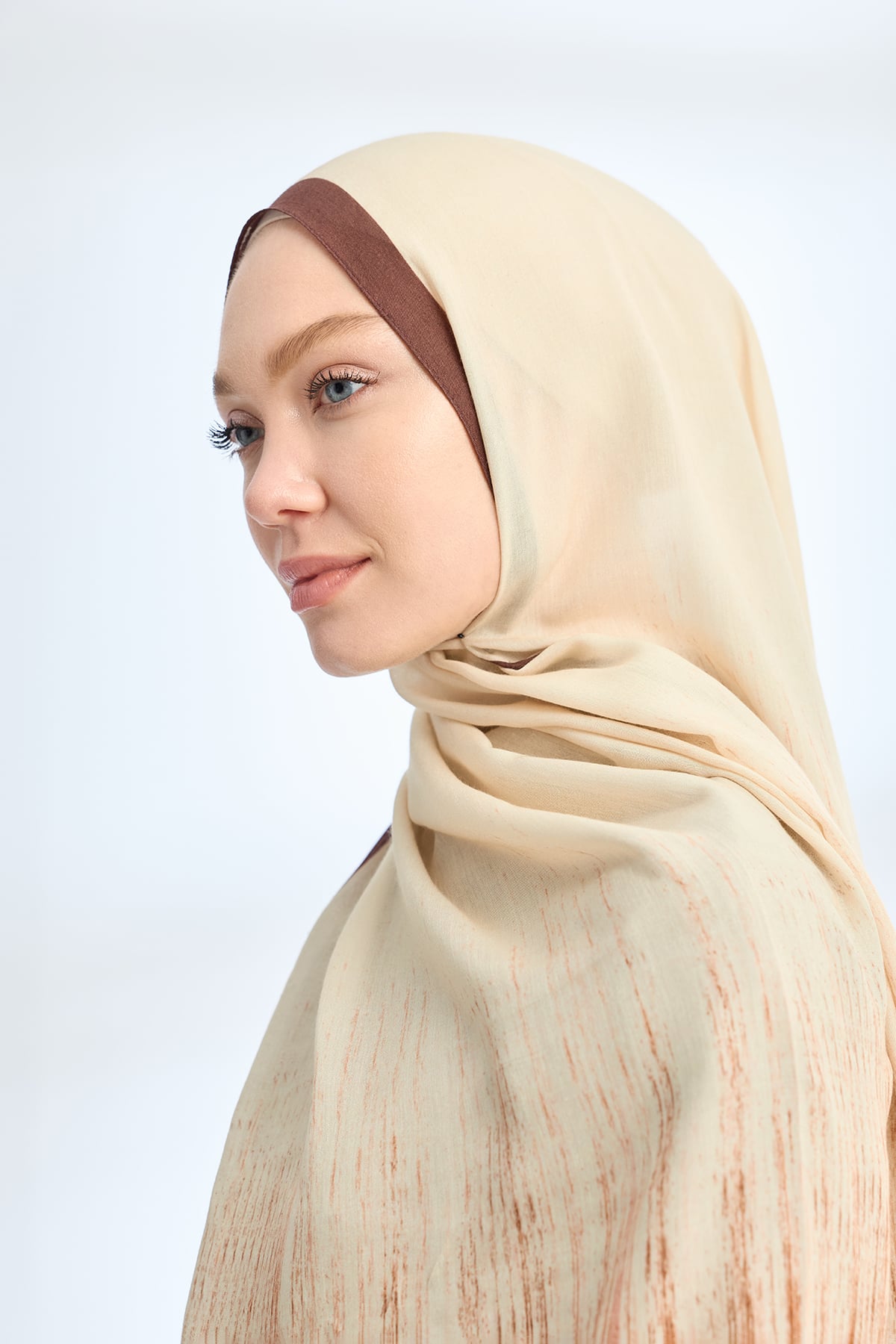 ELEGANT HARMONY LINORA DESEN ŞAL  - KAHVE