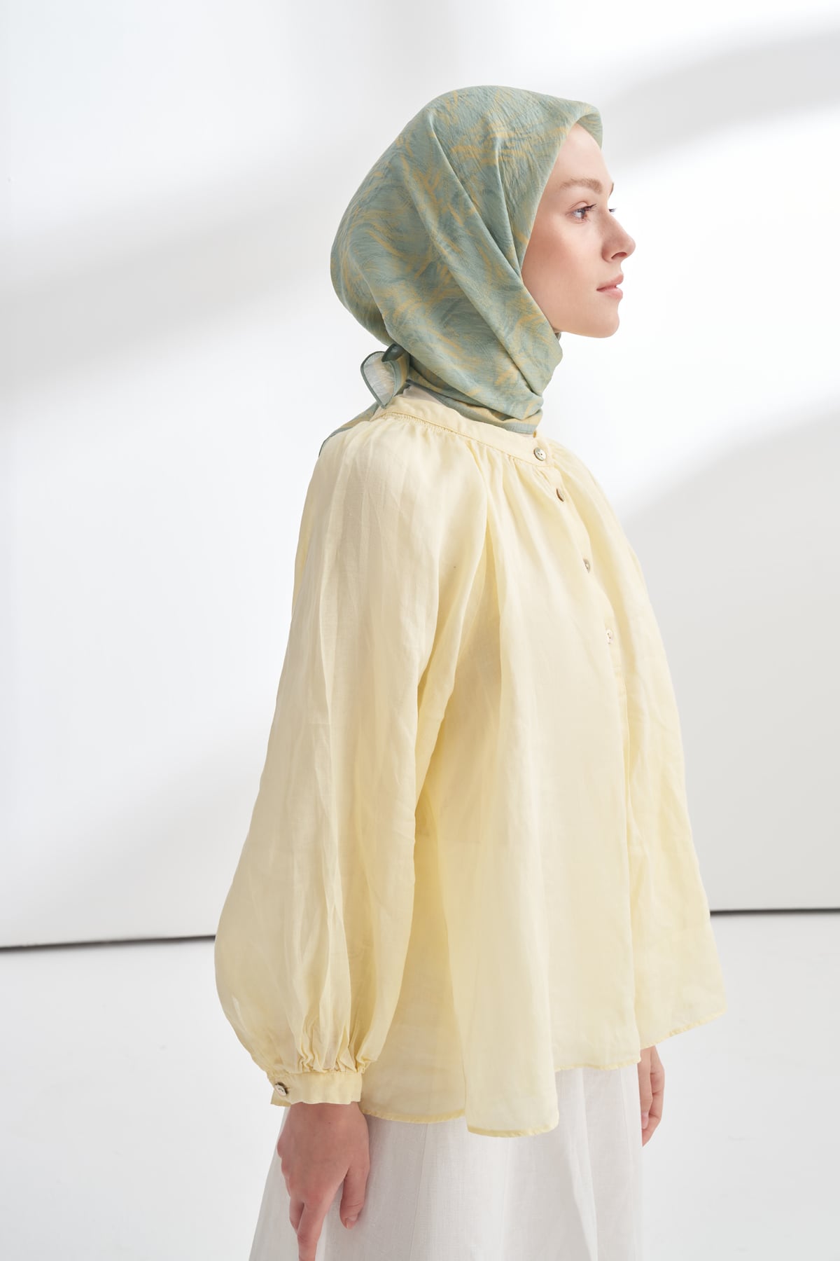 ENDLESS WAVES DESEN THE TENCEL EDIT EŞARP  - SOFT  YEŞİL