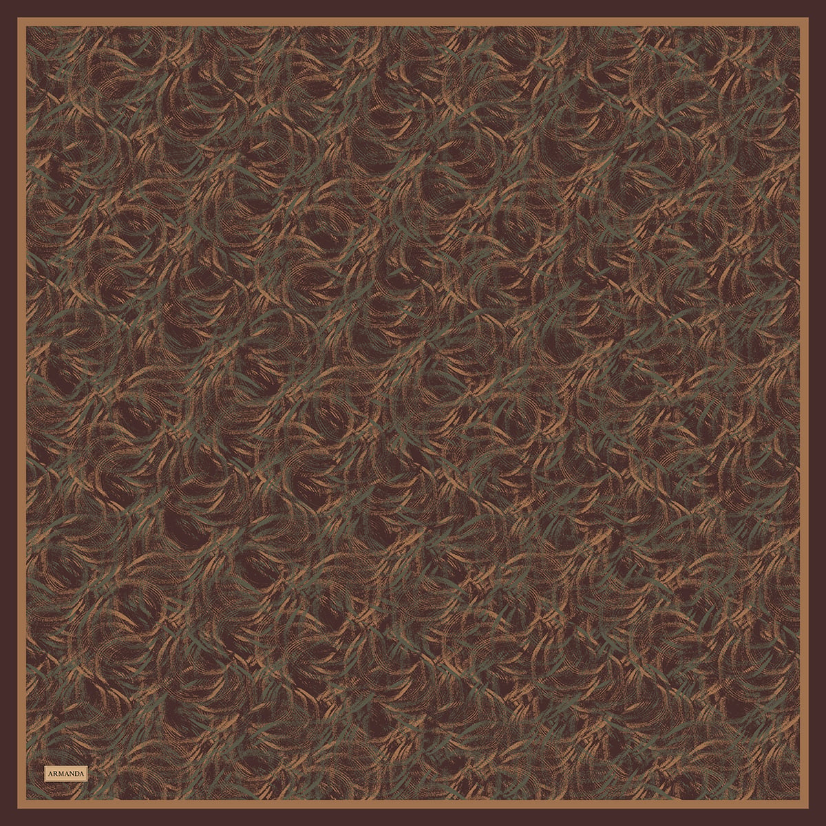 ENDLESS WAVES DESEN THE TENCEL EDIT EŞARP  - MARSALA