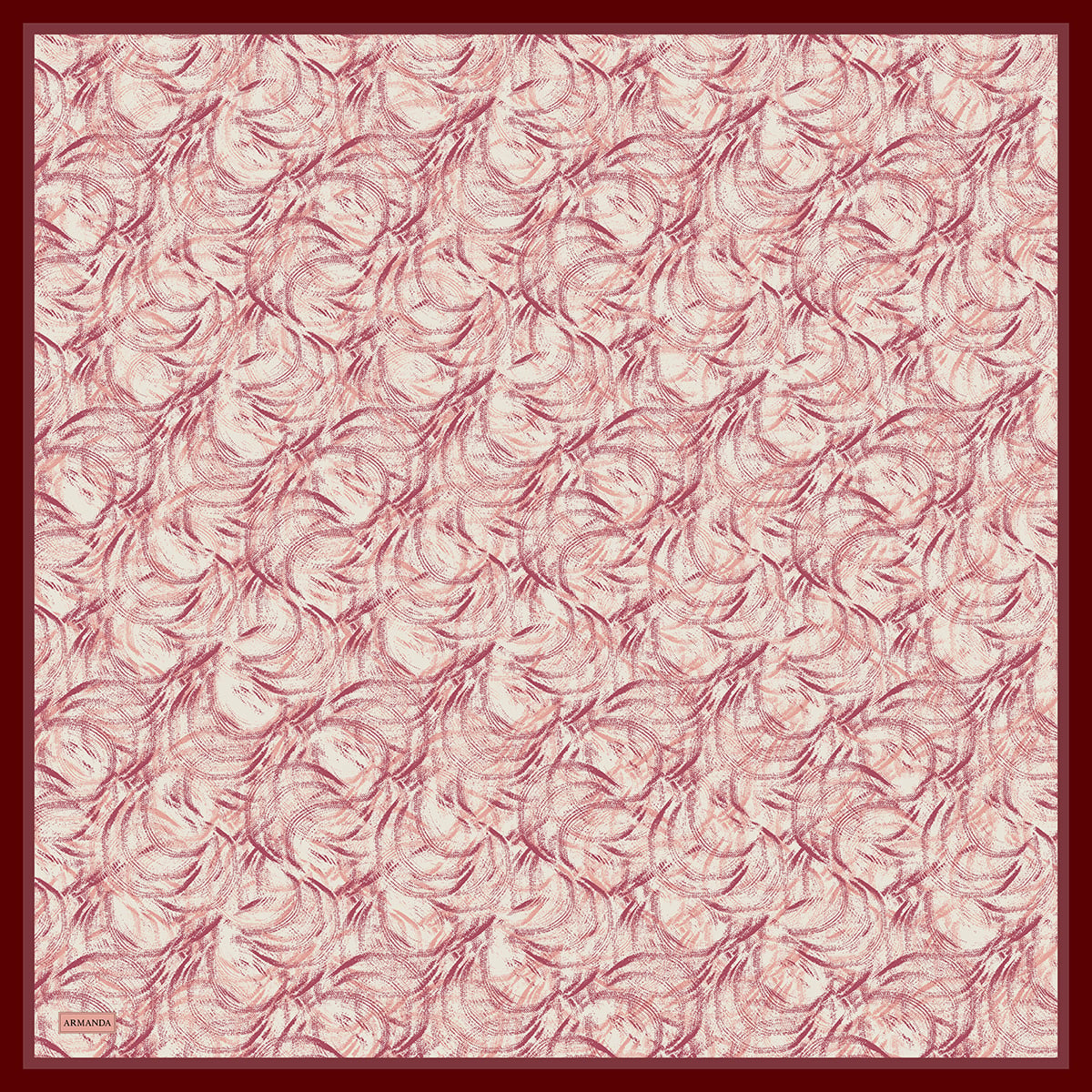 ENDLESS WAVES DESEN THE TENCEL EDIT EŞARP  - BORDO