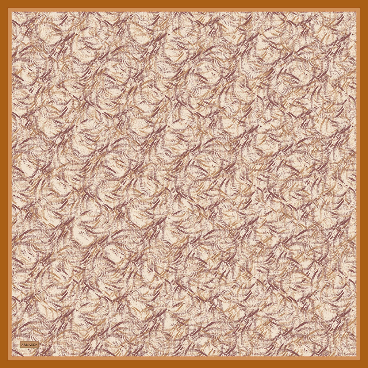 ENDLESS WAVES DESEN THE TENCEL EDIT EŞARP  - KARAMEL