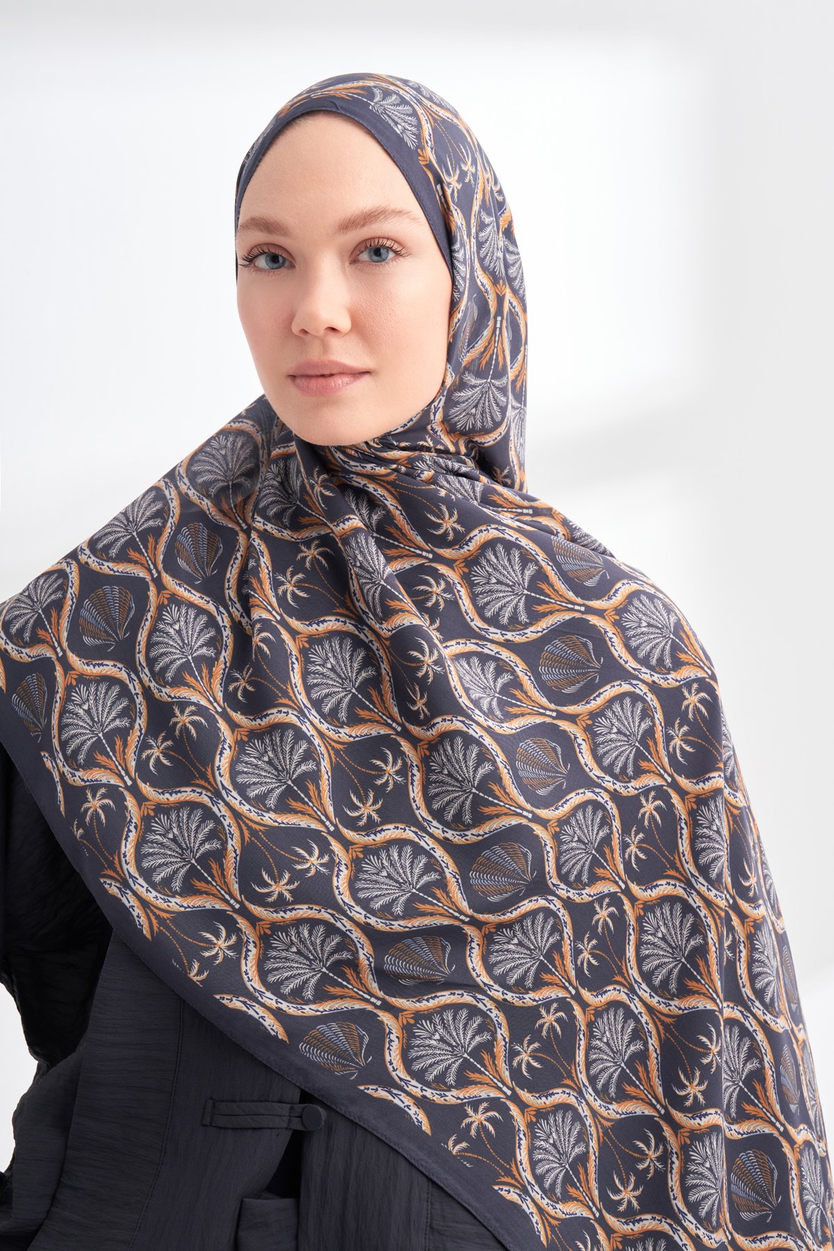 FLORAL ARCHIVE GROVE DESEN ŞAL - LACİVERT