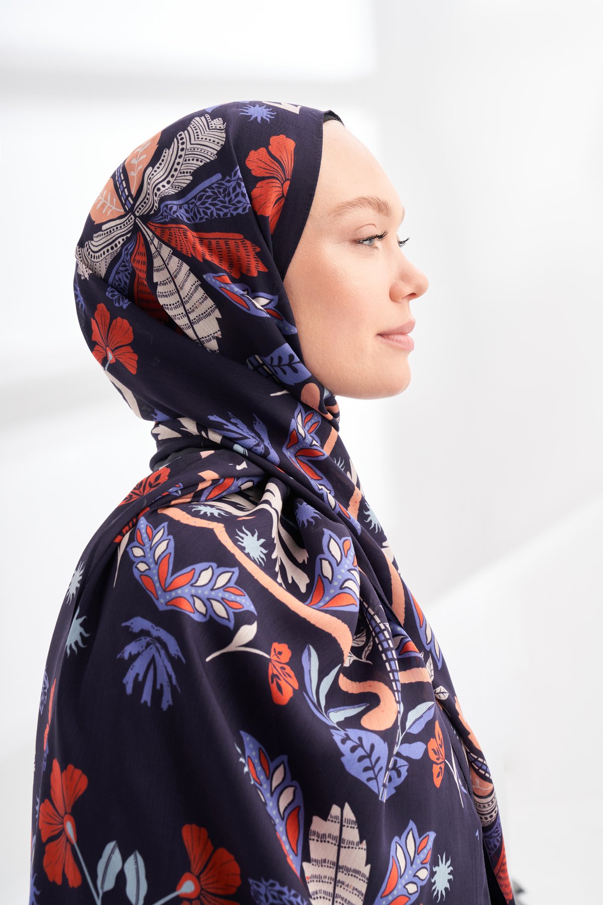 FLORAL ARCHIVE PALMERA DESEN ŞAL - VİZON