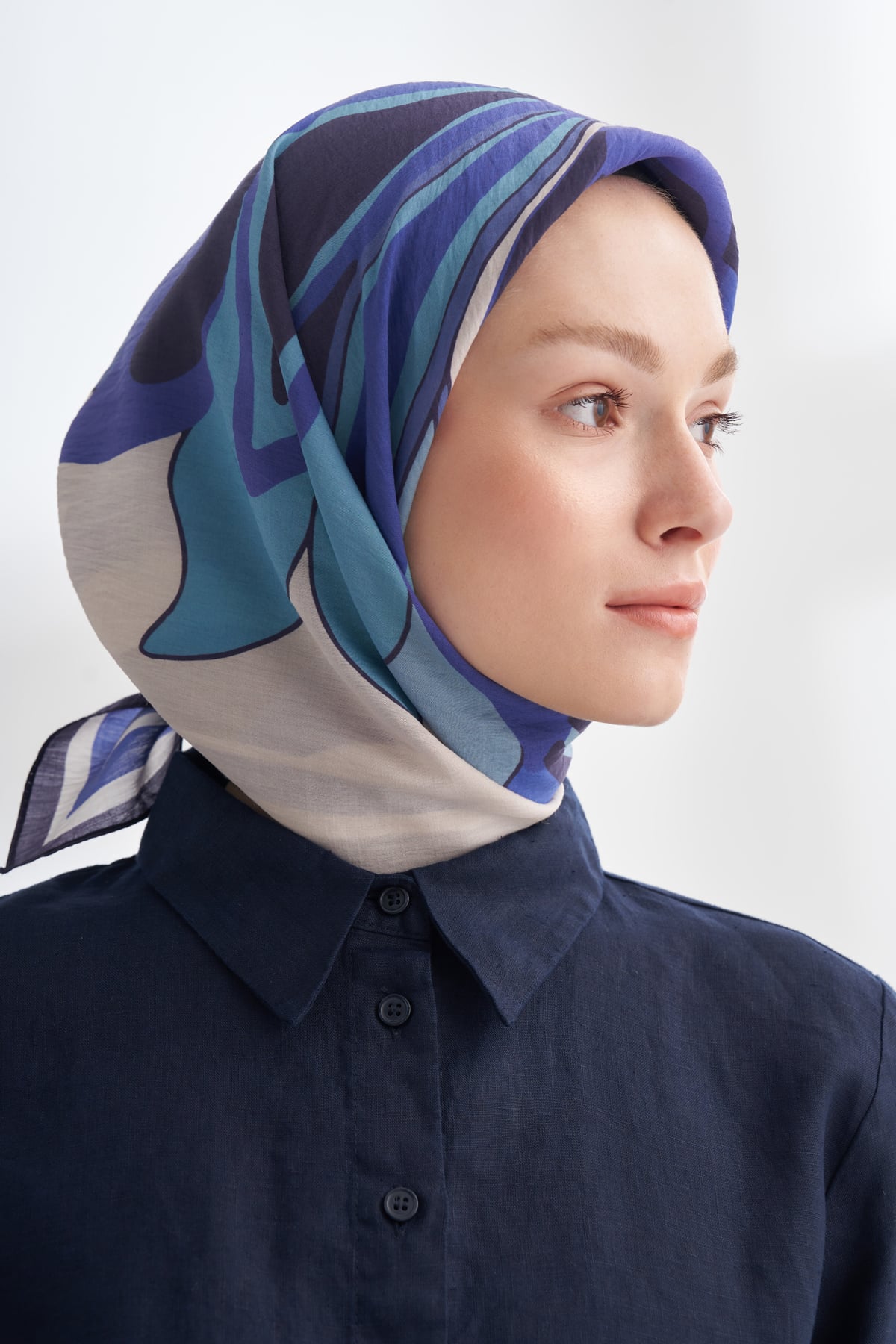 FLORAL MUSE DESEN THE TENCEL EDIT EŞARP - MOR