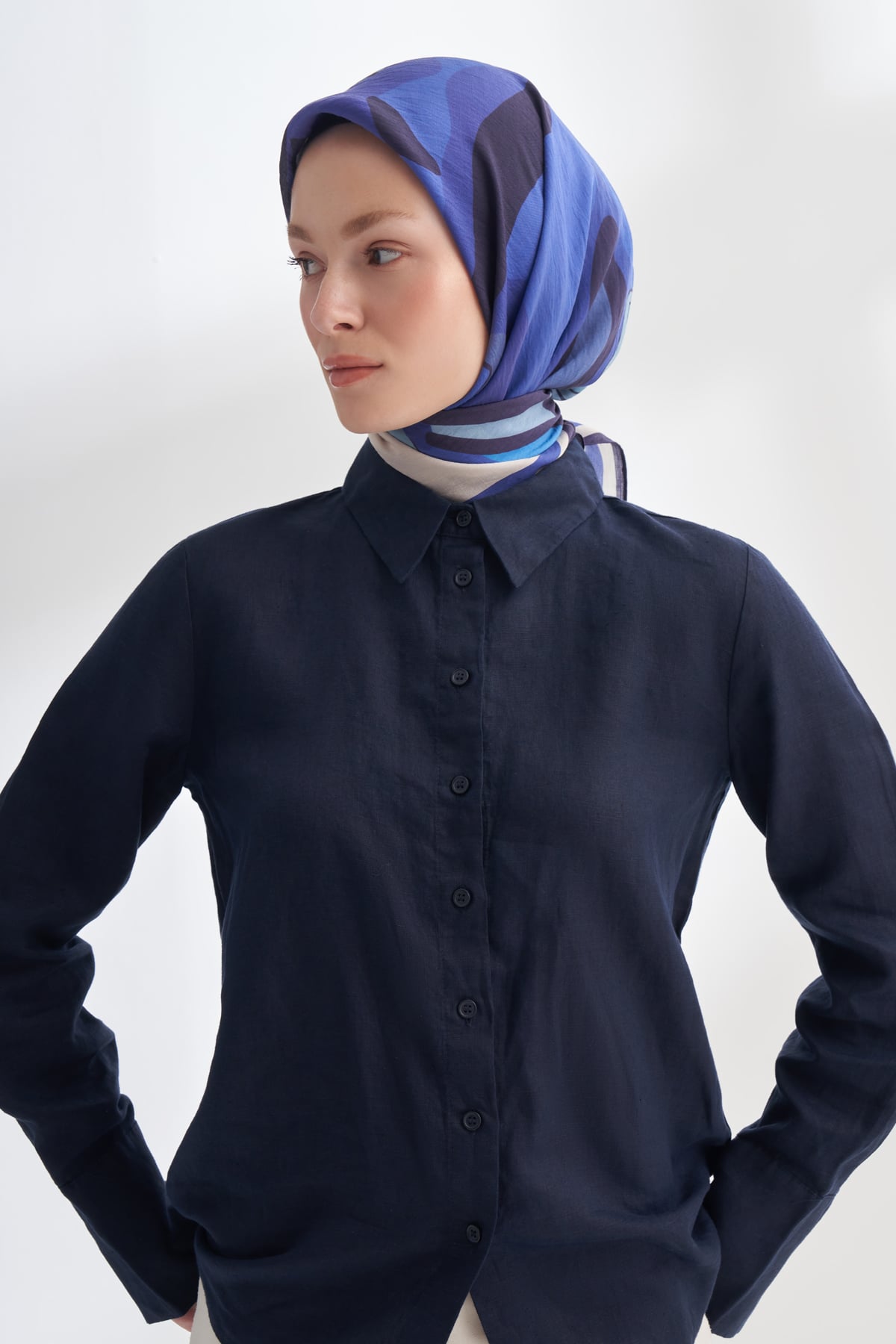 FLORAL MUSE DESEN THE TENCEL EDIT EŞARP - MOR