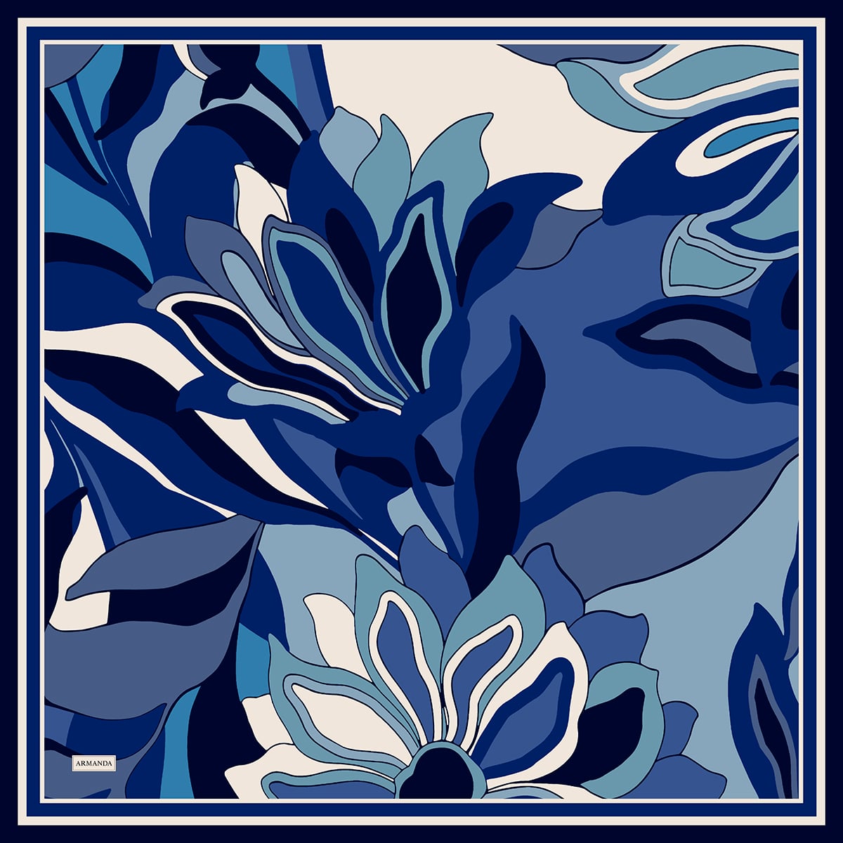 FLORAL MUSE DESEN THE TENCEL EDIT EŞARP - MOR