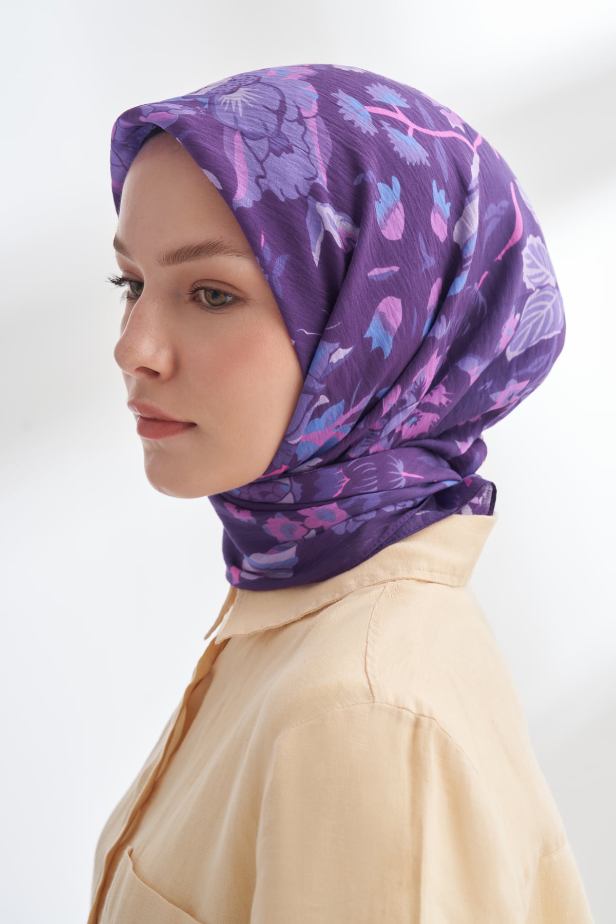 GARDEN MELODY DESEN THE TENCEL EDIT EŞARP - MÜRDÜM