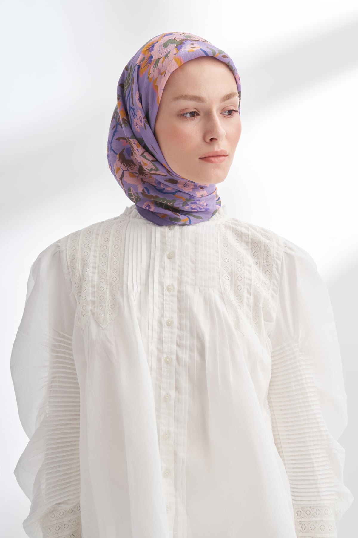 GARDEN MELODY DESEN THE TENCEL EDIT EŞARP - LEYLAK