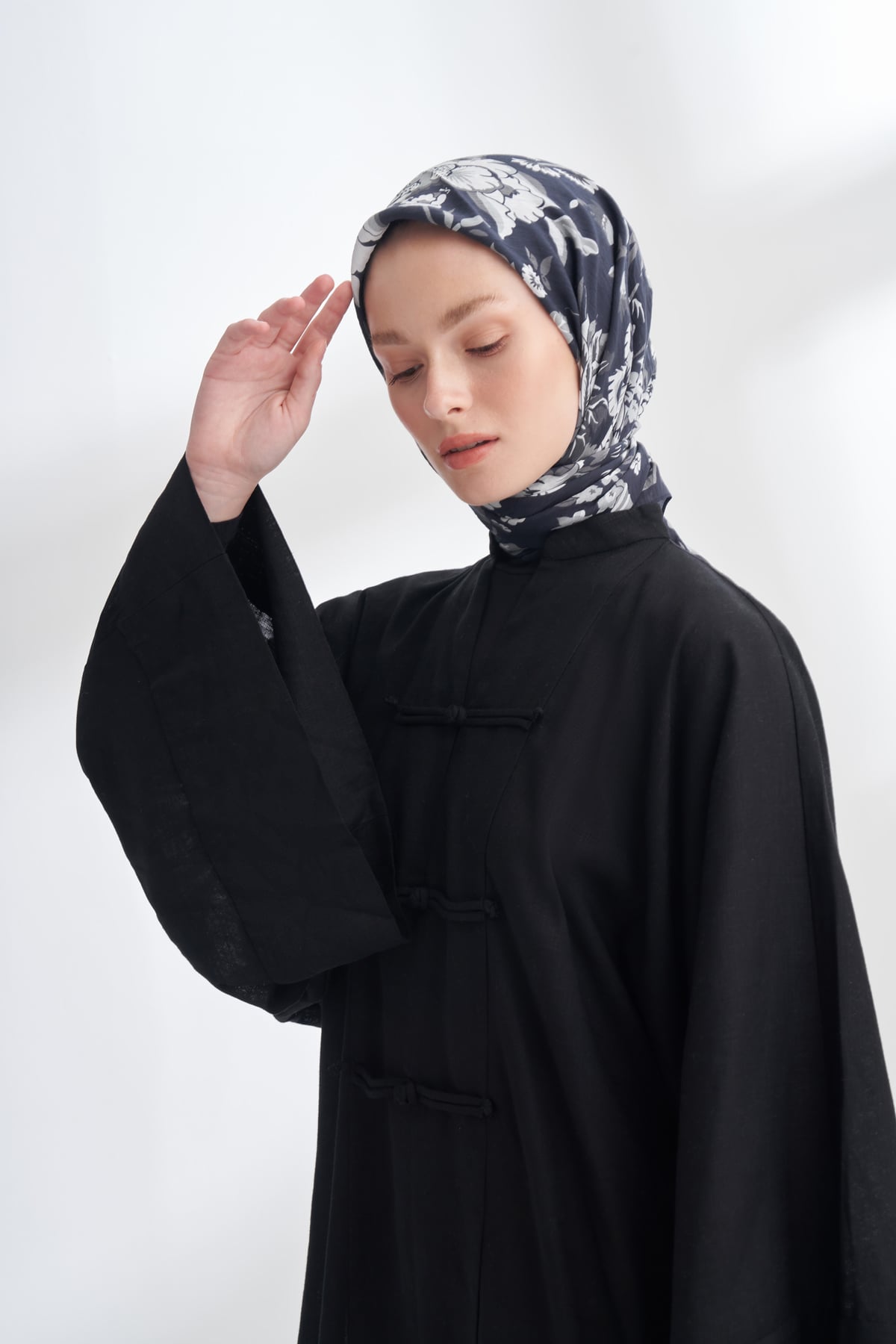 GARDEN MELODY DESEN THE TENCEL EDIT EŞARP - SİYAH