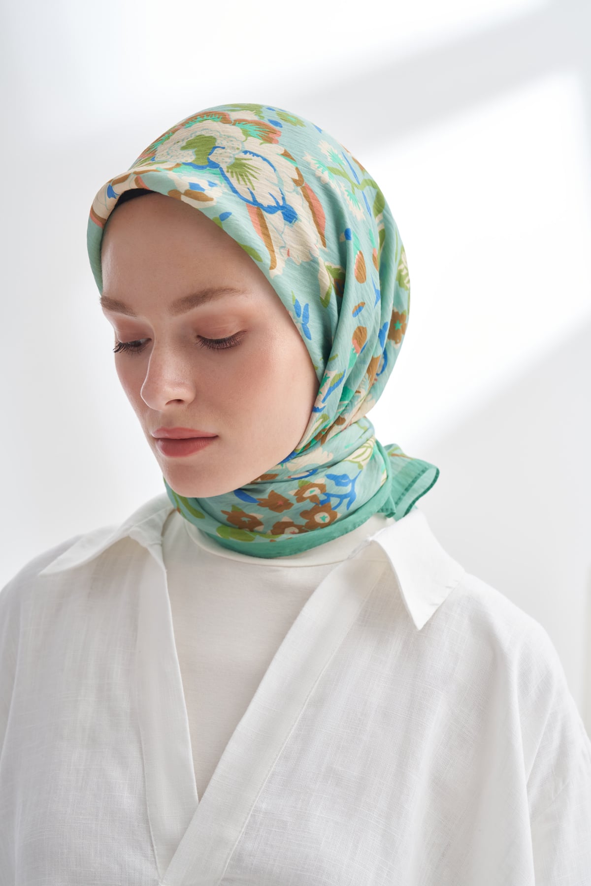 GARDEN MELODY DESEN THE TENCEL EDIT EŞARP - ÇAĞLA YEŞİLİ