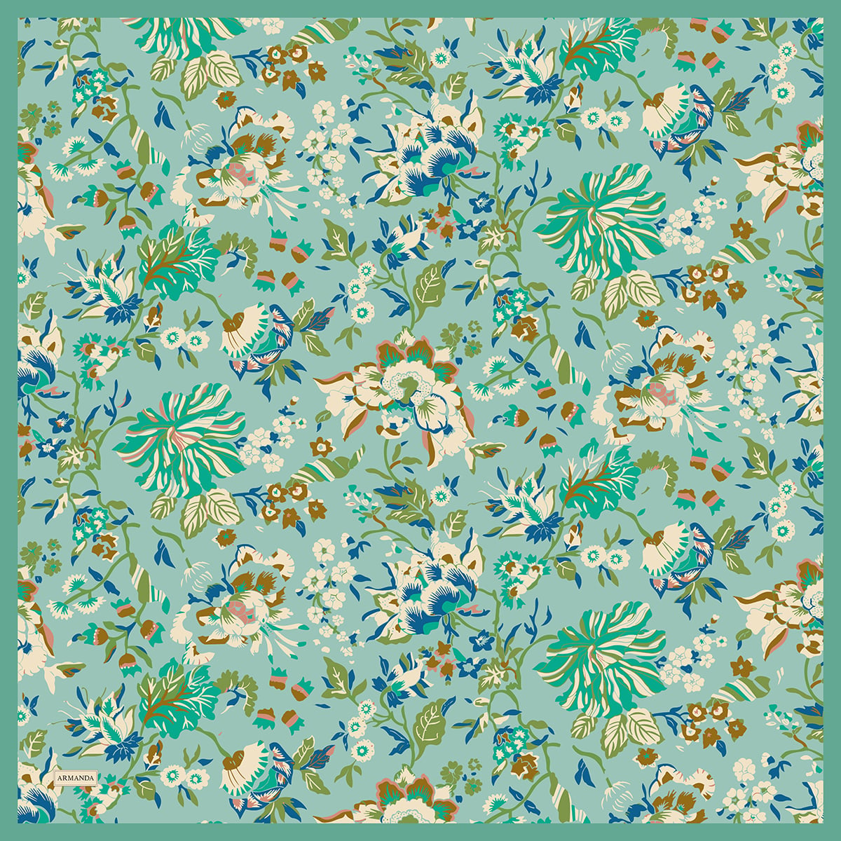 GARDEN MELODY DESEN THE TENCEL EDIT EŞARP - ÇAĞLA YEŞİLİ
