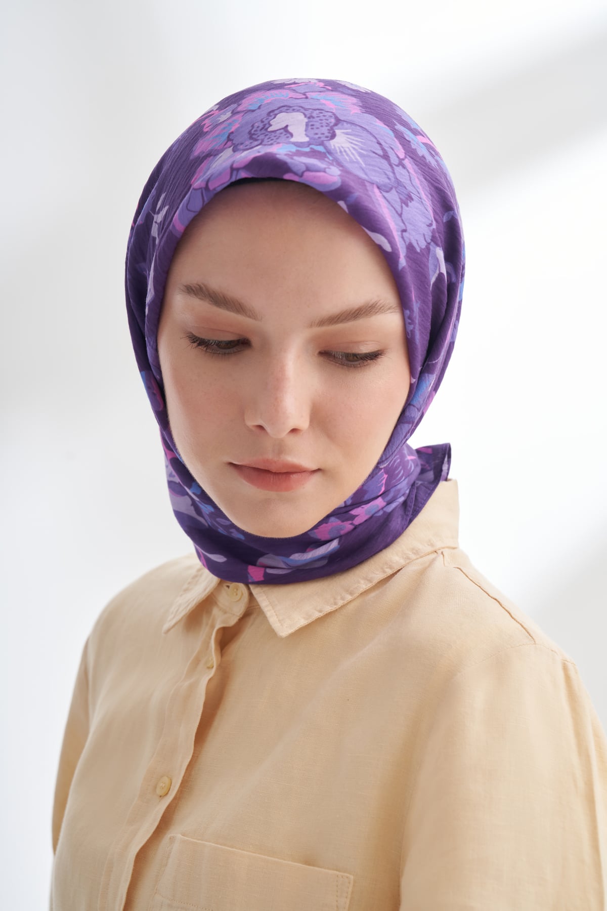 GARDEN MELODY DESEN THE TENCEL EDIT EŞARP - MÜRDÜM