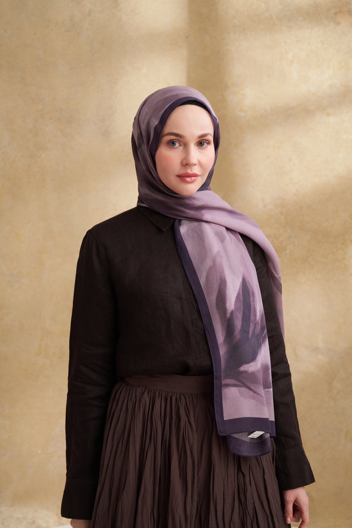 İPEK MODAL DARCY DESEN ŞAL - LEYLAK