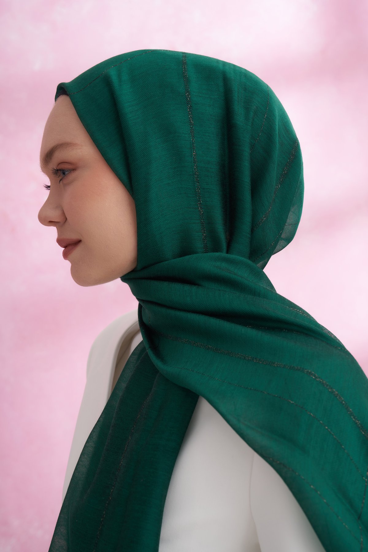 İPEKLİ VIOLET ŞAL - ZÜMRÜT