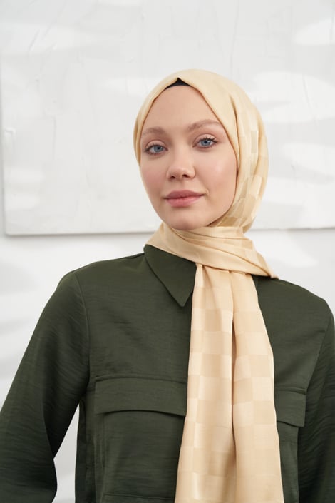 İTALYAN JAKAR DAMA DESEN ŞAL - DORE