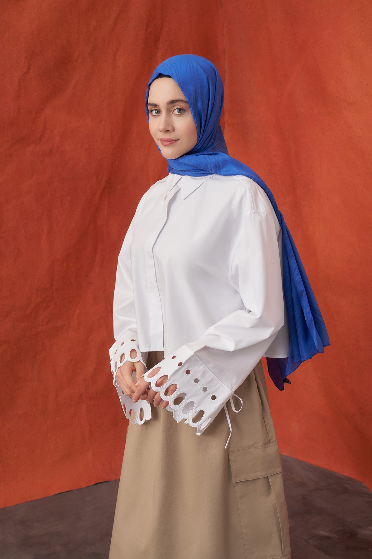 İTALYAN JAKAR ŞERİT DESEN ŞAL -  SAKS