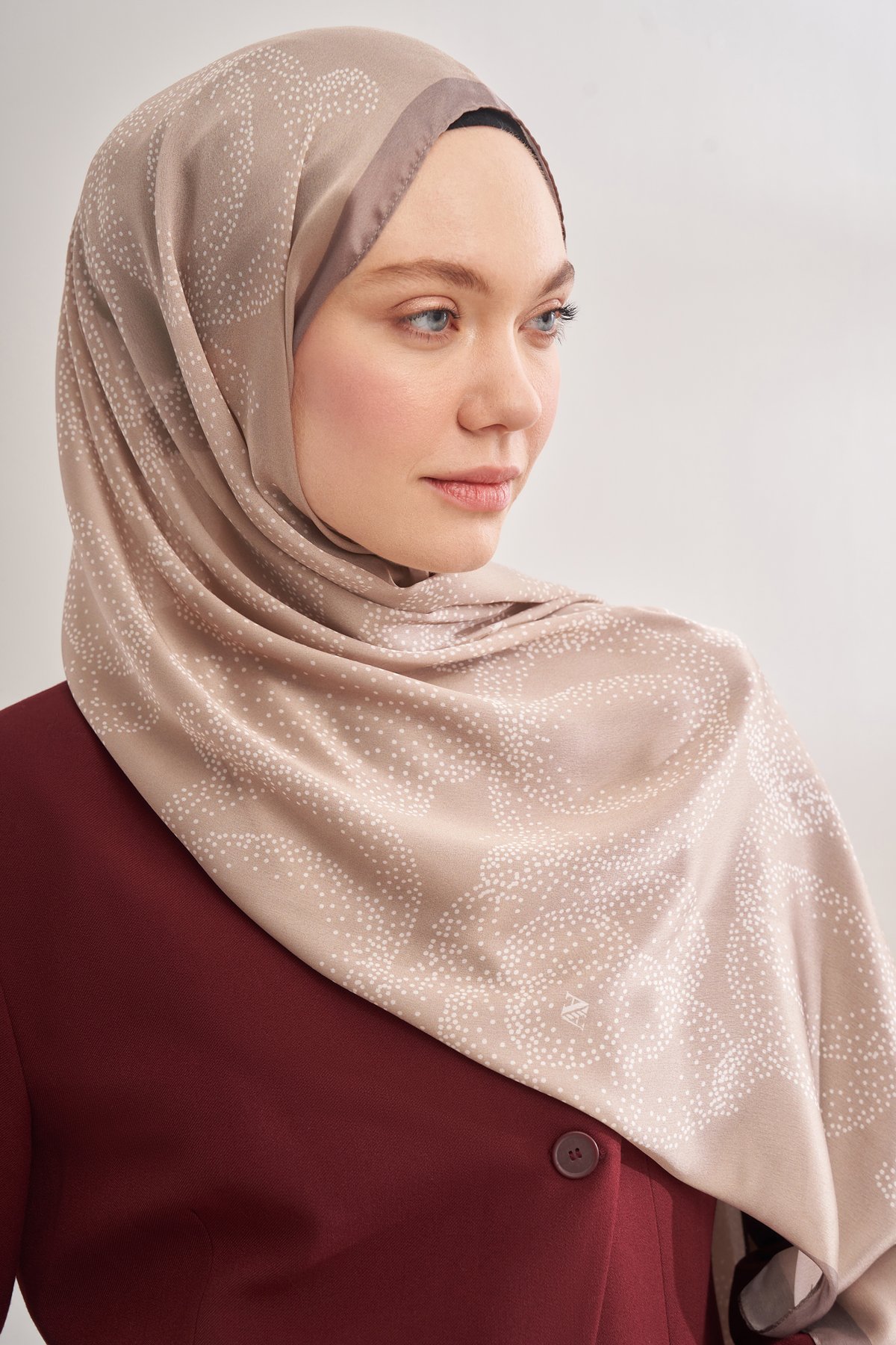 İTHAL VUAL ROSES DESEN ŞAL - VİZON