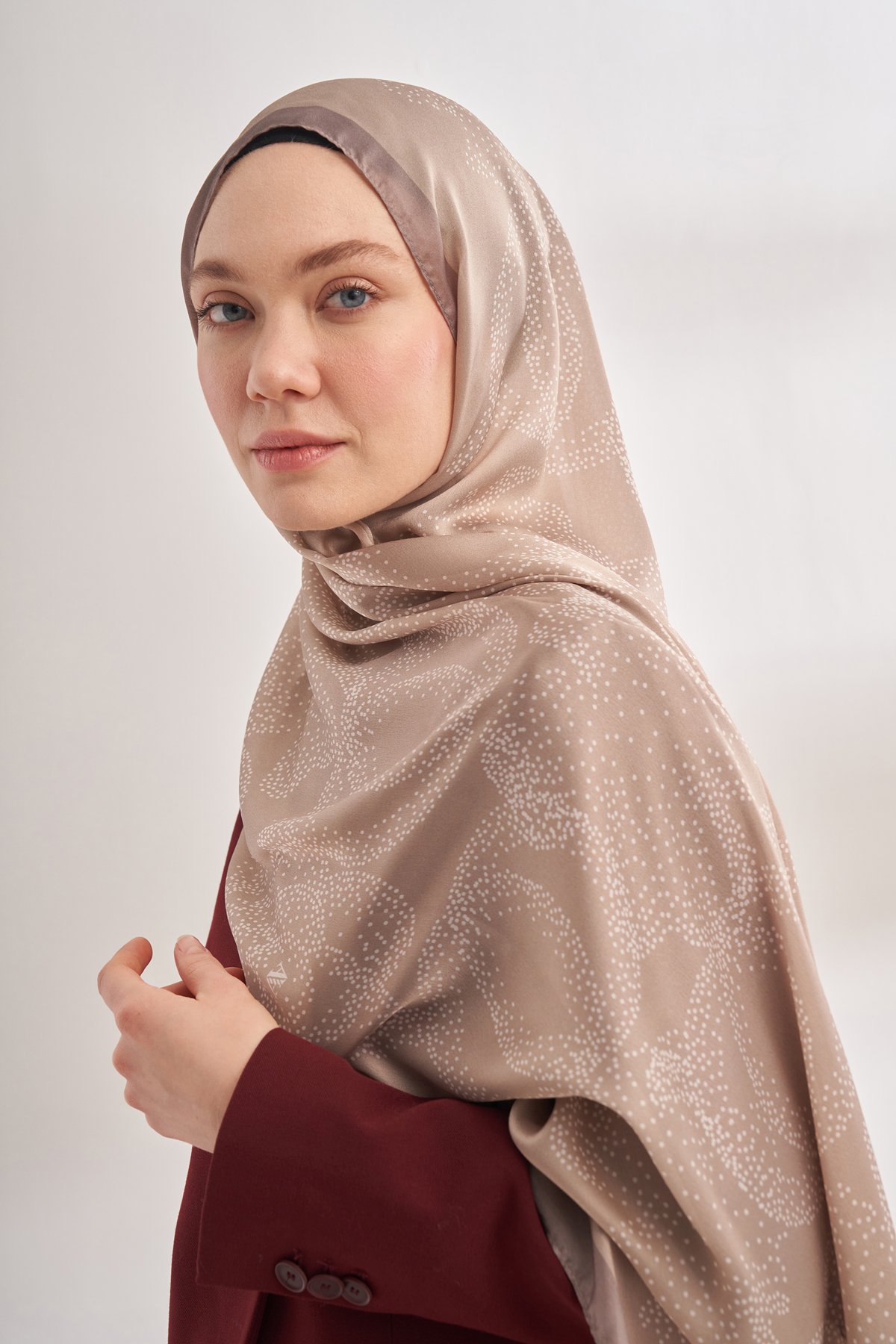 İTHAL VUAL ROSES DESEN ŞAL - VİZON