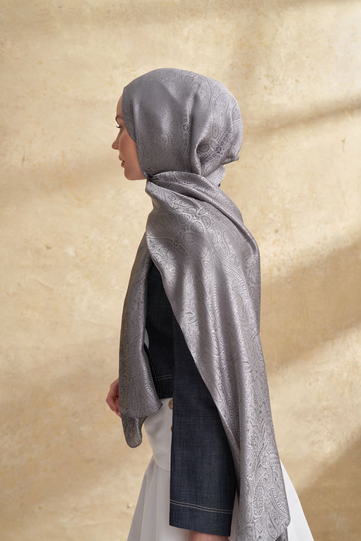 JOSE JAKAR ETHNIC DESEN ŞAL - GRİ