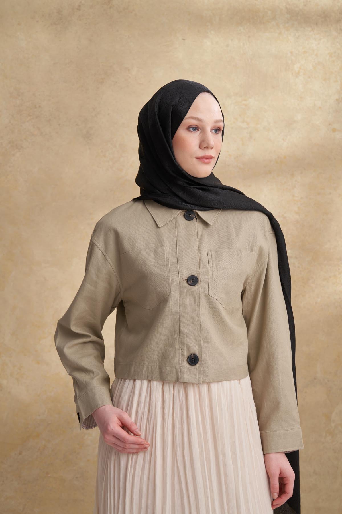 JOSE JAKAR ETHNIC DESEN ŞAL - SİYAH
