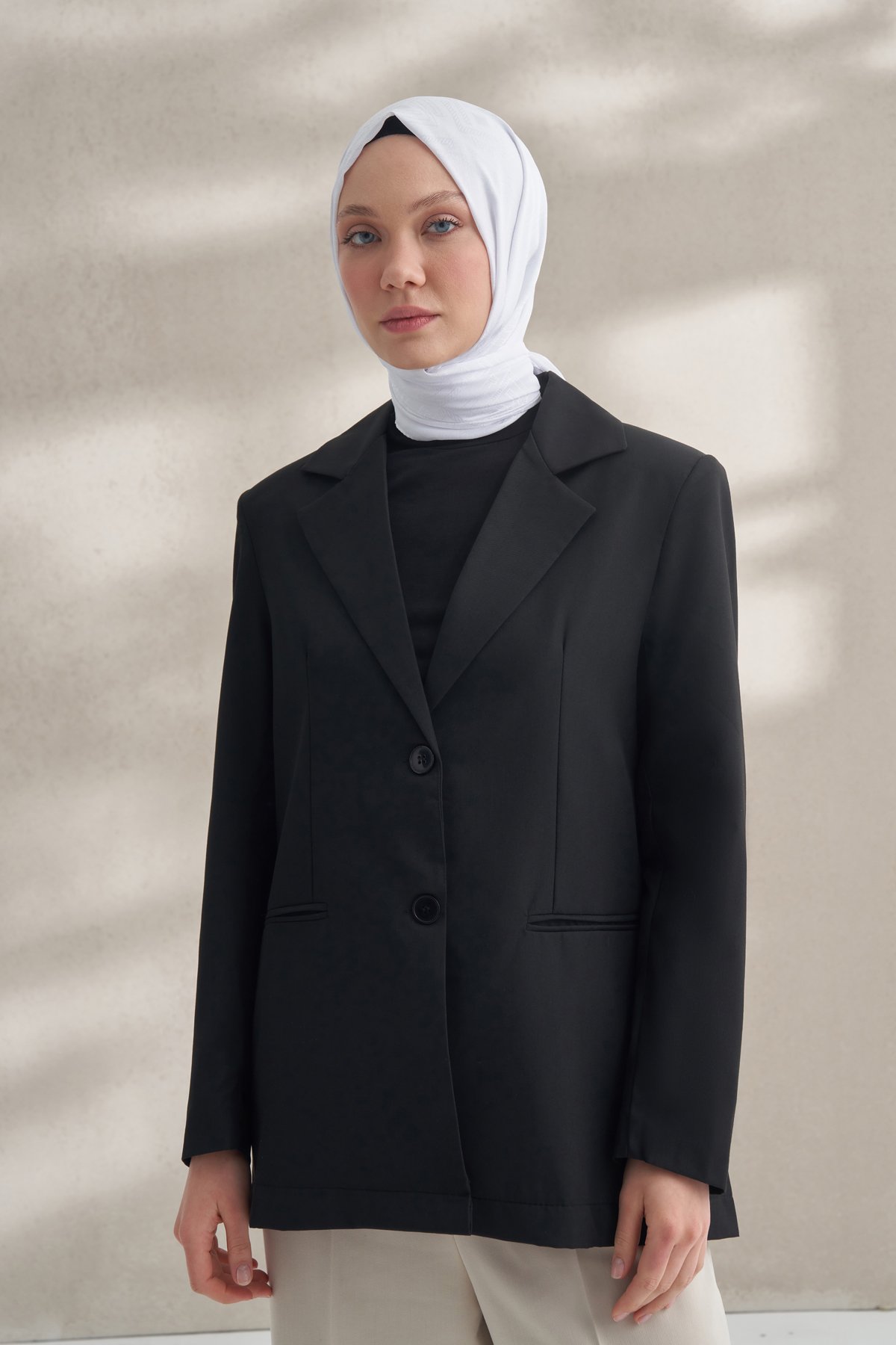 KREP JAKAR KRİSTAL DESEN ŞAL - KIRIK BEYAZ