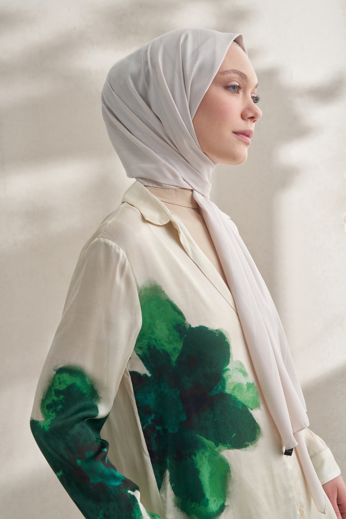 KREP JAKAR PRİZMA DESEN ŞAL -  TAŞ