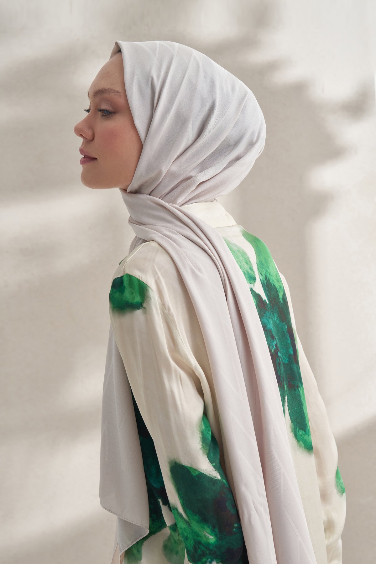 KREP JAKAR PRİZMA DESEN ŞAL -  TAŞ