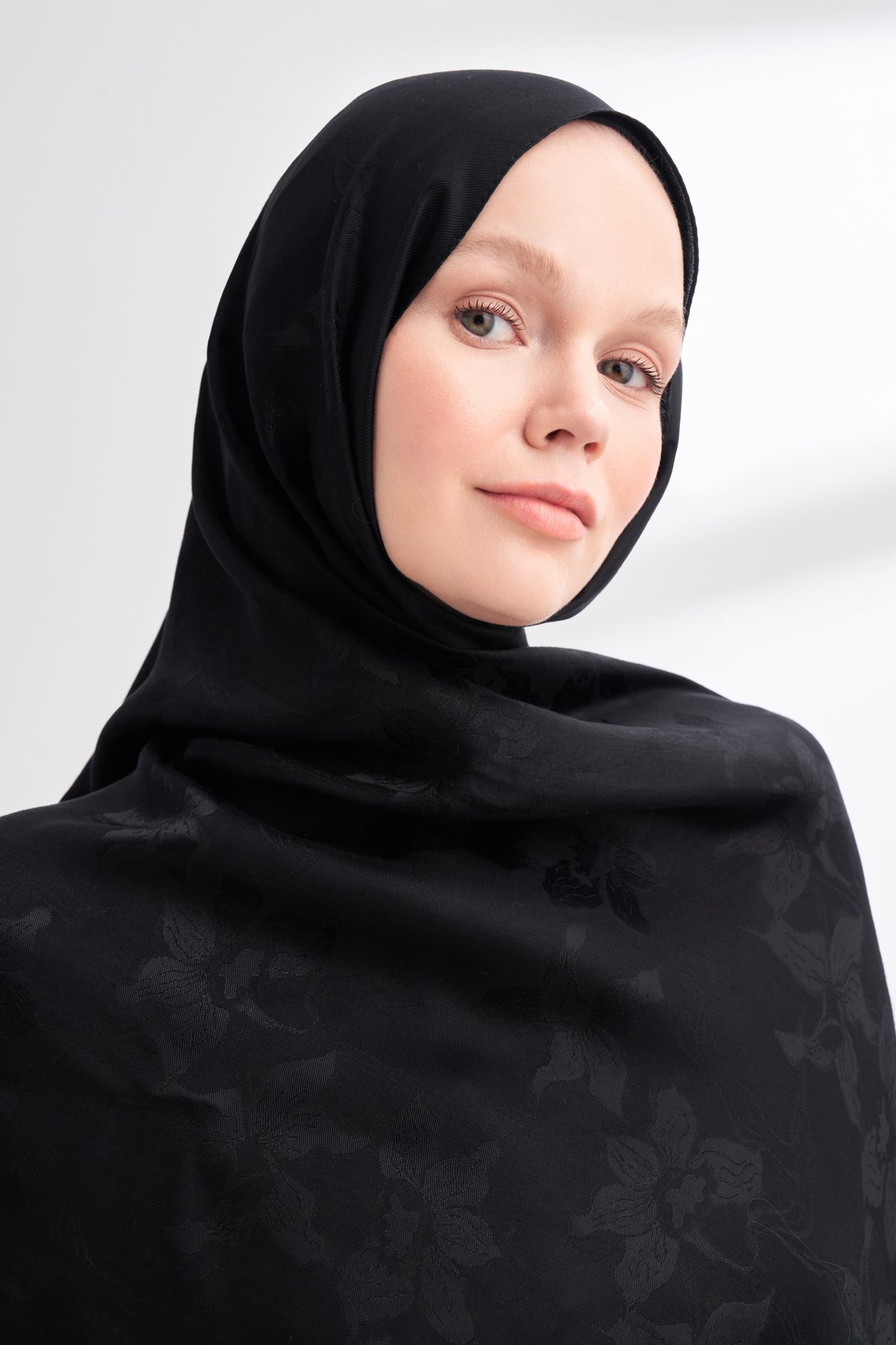 MAREN DESEN FLOŞ VİSKON ŞAL - SİYAH